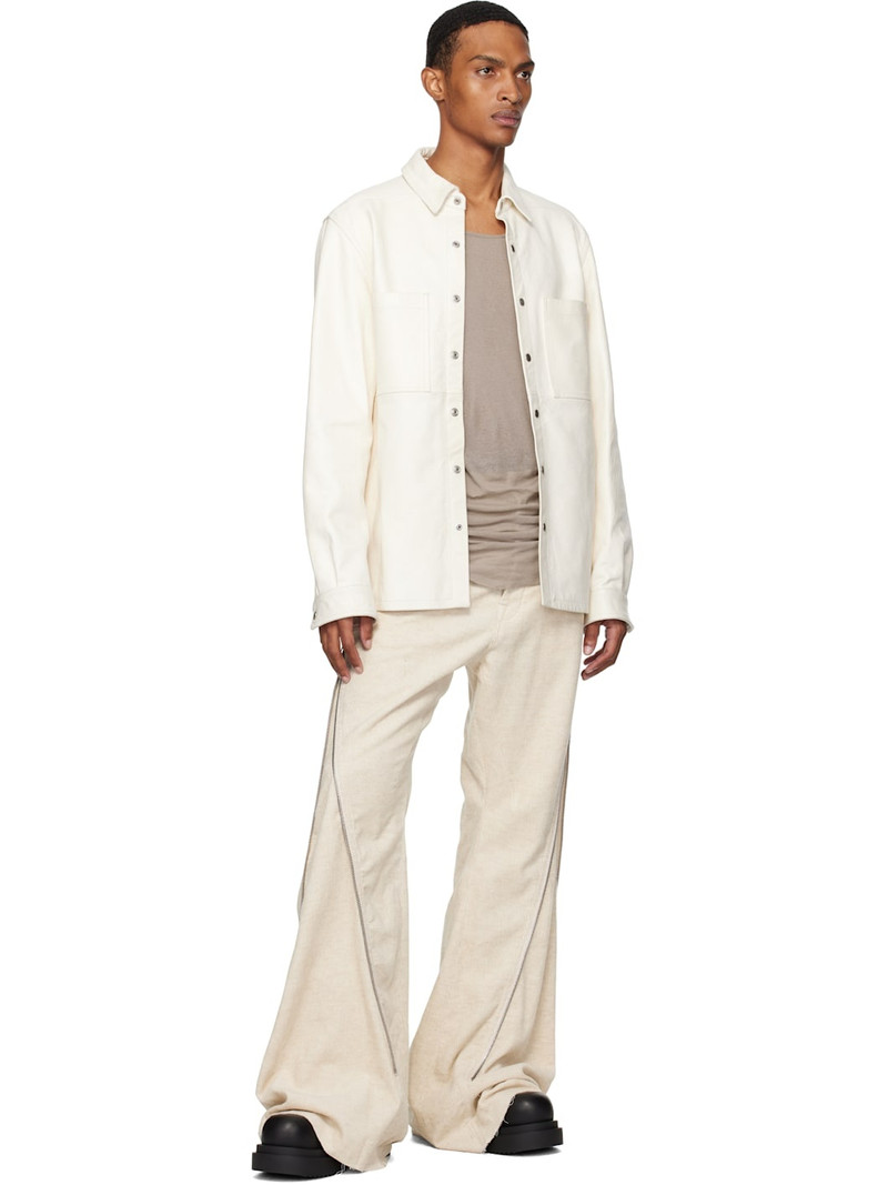 Rick Owens Off-White Concordians Outershirt Leather Jacket outlook