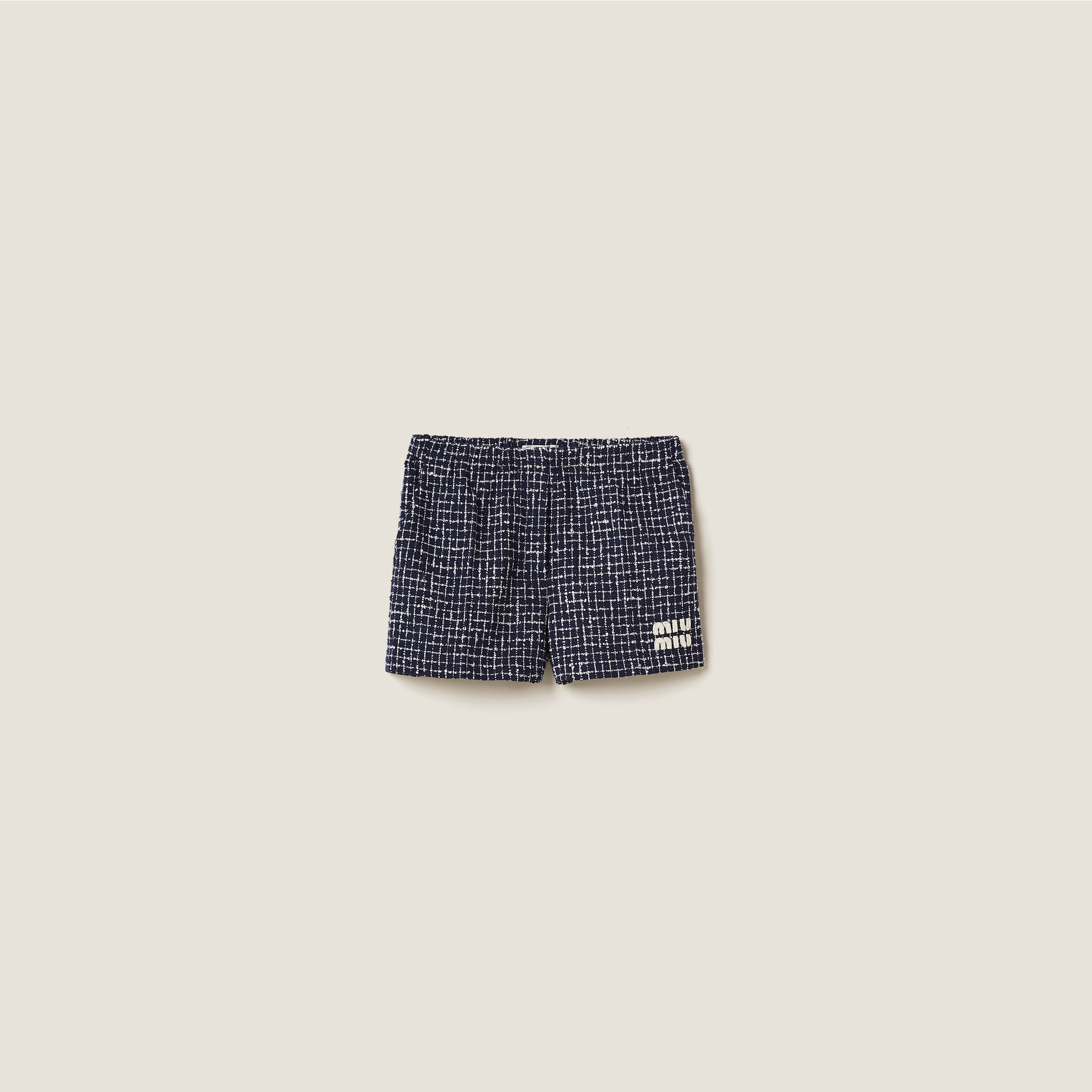 Checked tweed shorts - 1