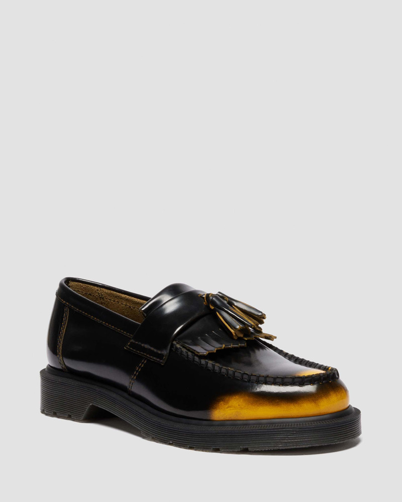 Adrian Arcadia Rub Off Leather Tassel Loafers 5