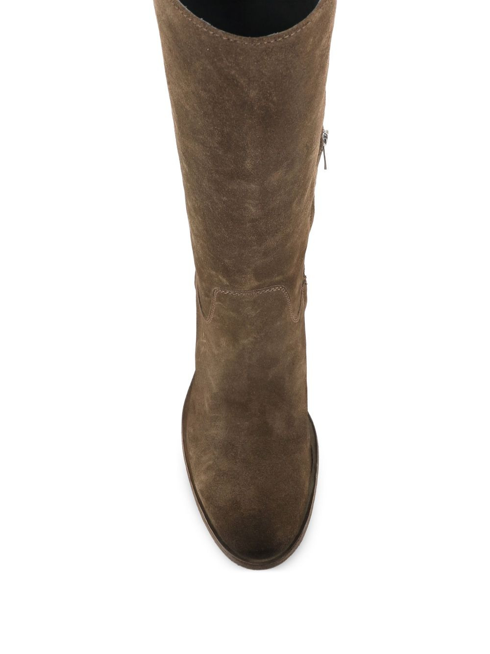 suede mid-calf boots - 4