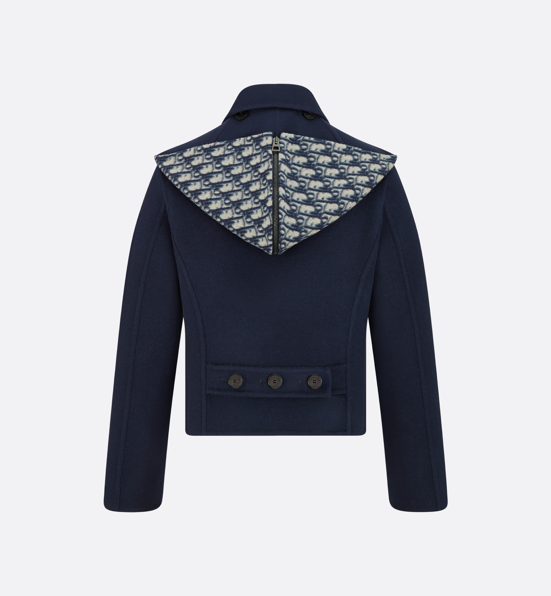 Peacoat with Zipped Hood - 2