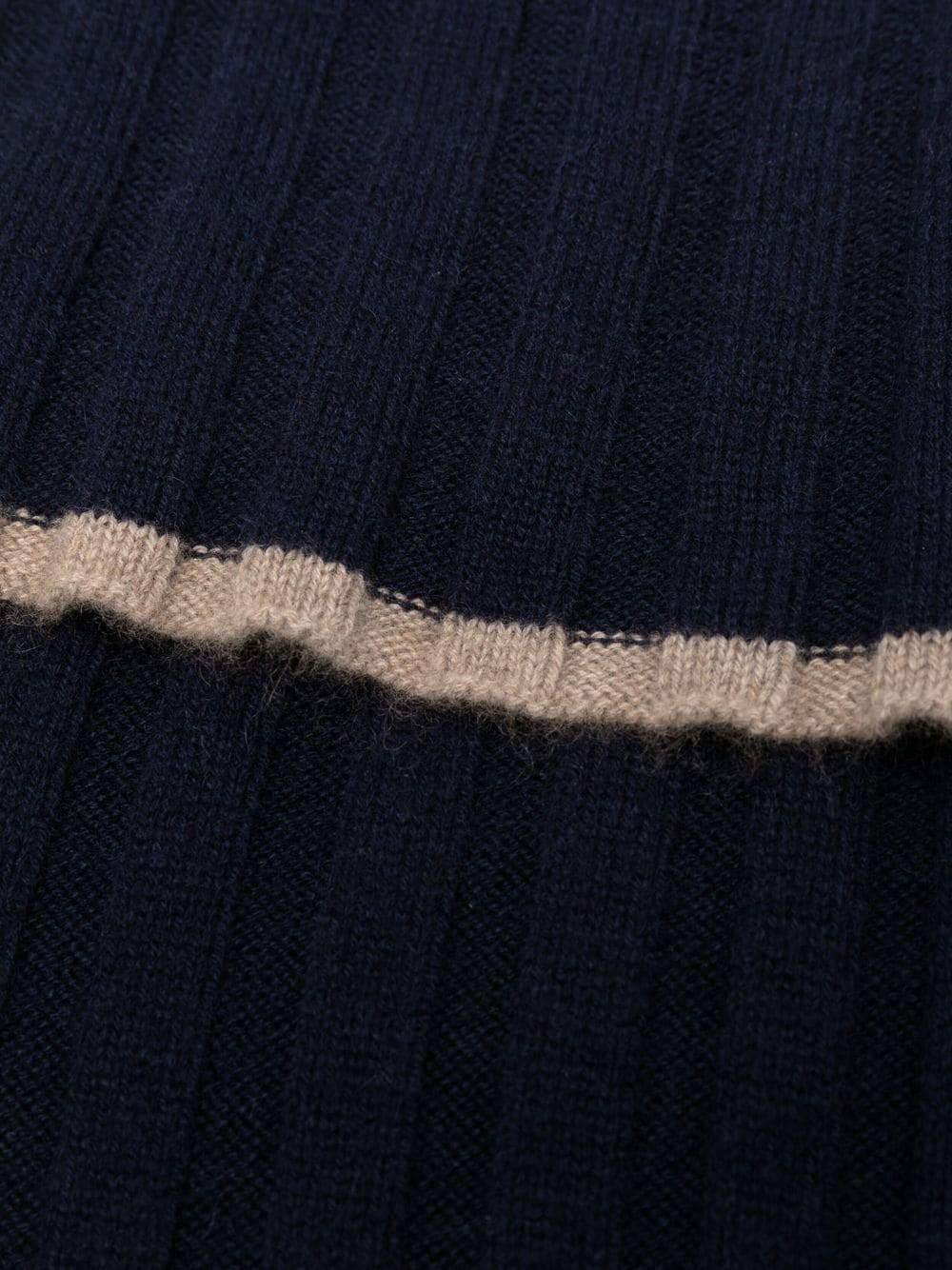 ribbed cashmere scarf - 3