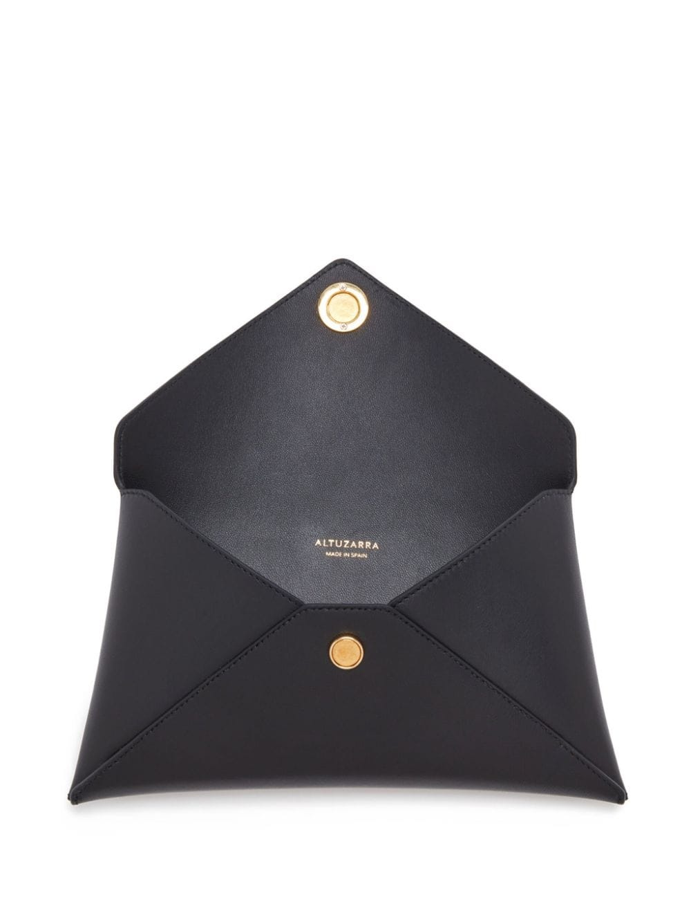 Medallion envelope leather clutch bag - 4