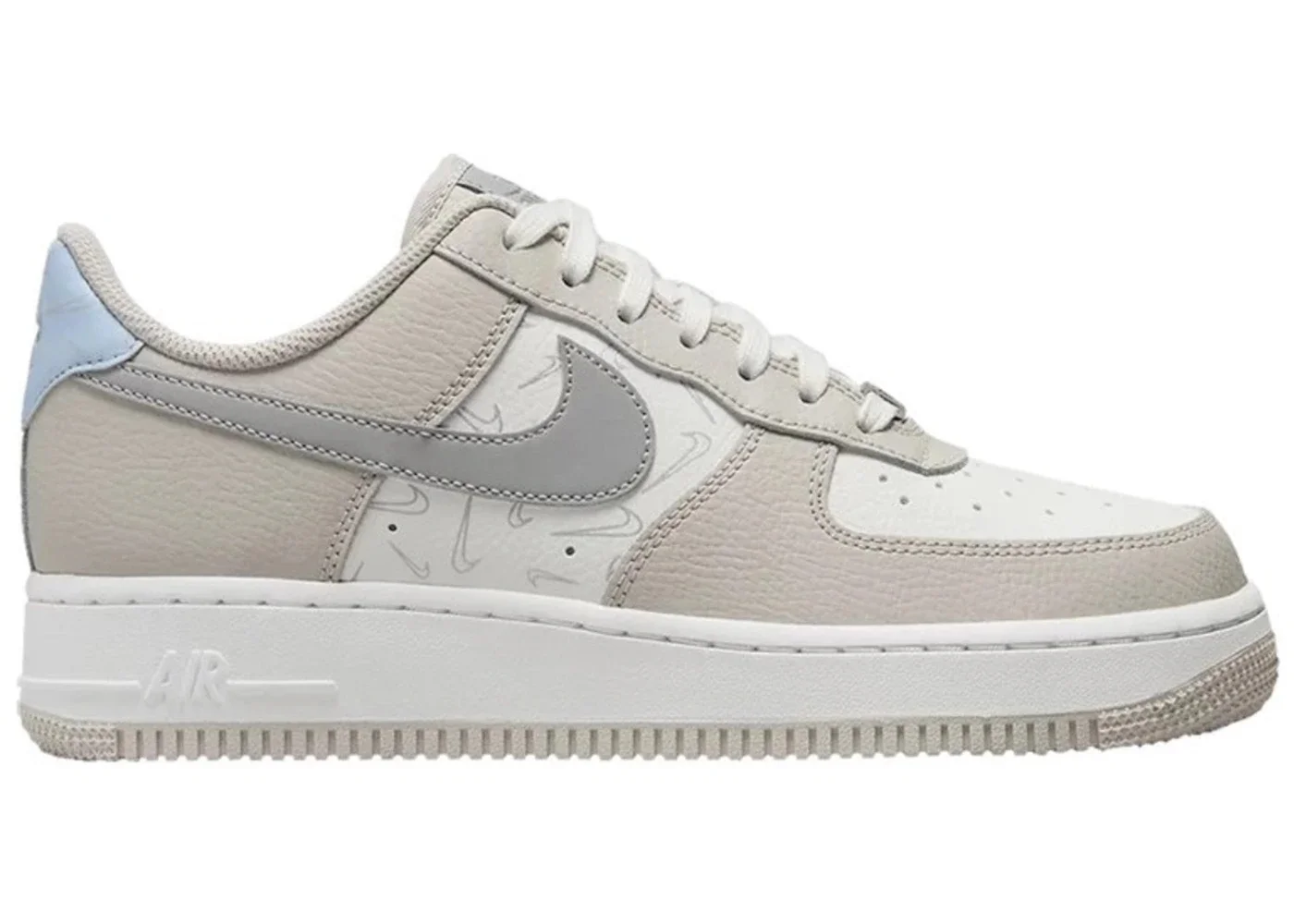 Nike Air Force 1 Low '07 Reflective Mini Swoosh Grey (Women's) - 1