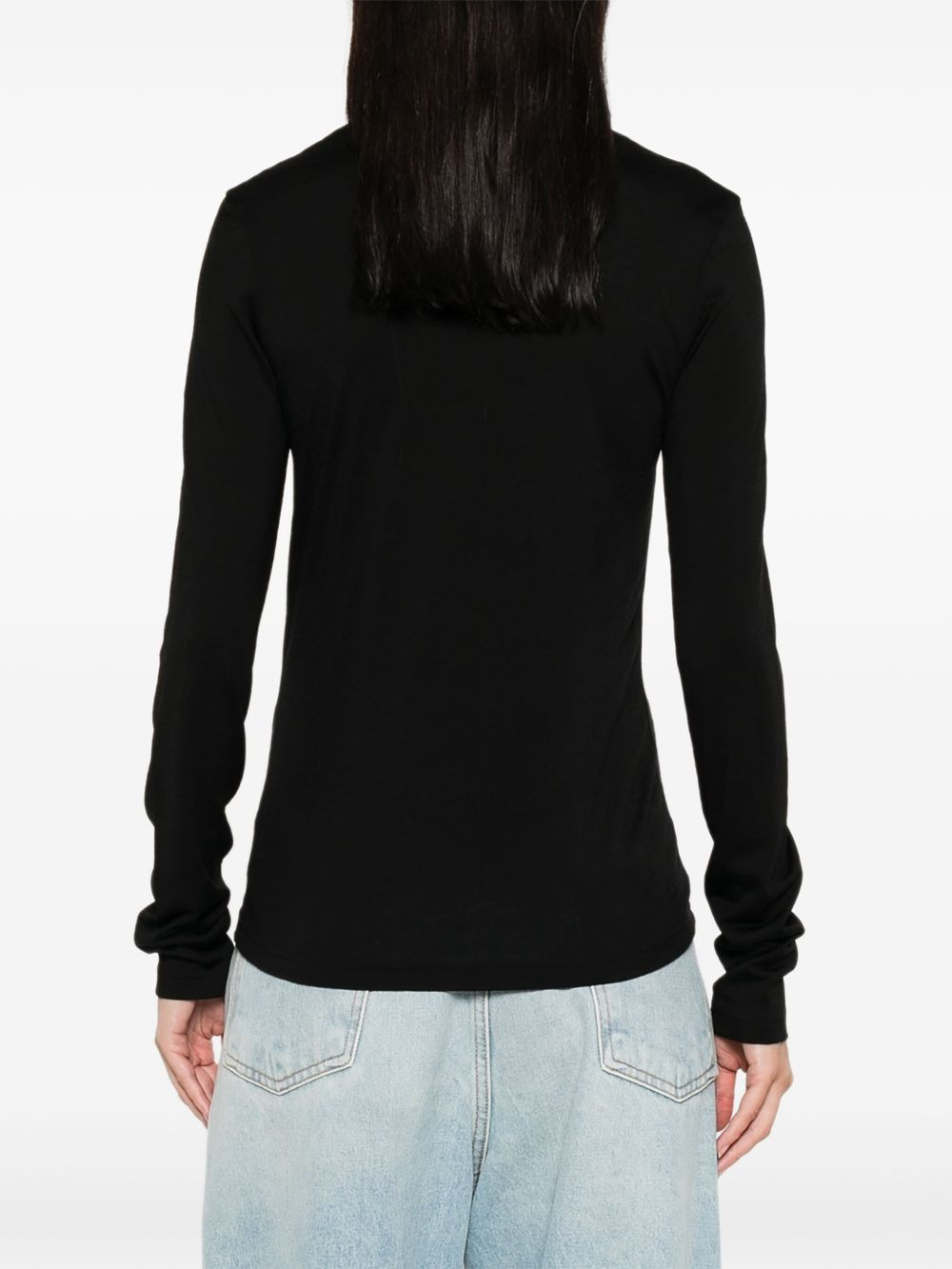 long-sleeved open-front cardigan - 4
