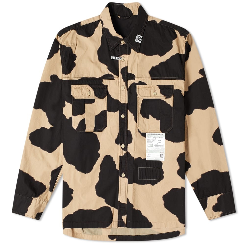 Maison MIHARA YASUHIRO Cow Print Work Shirts - 1