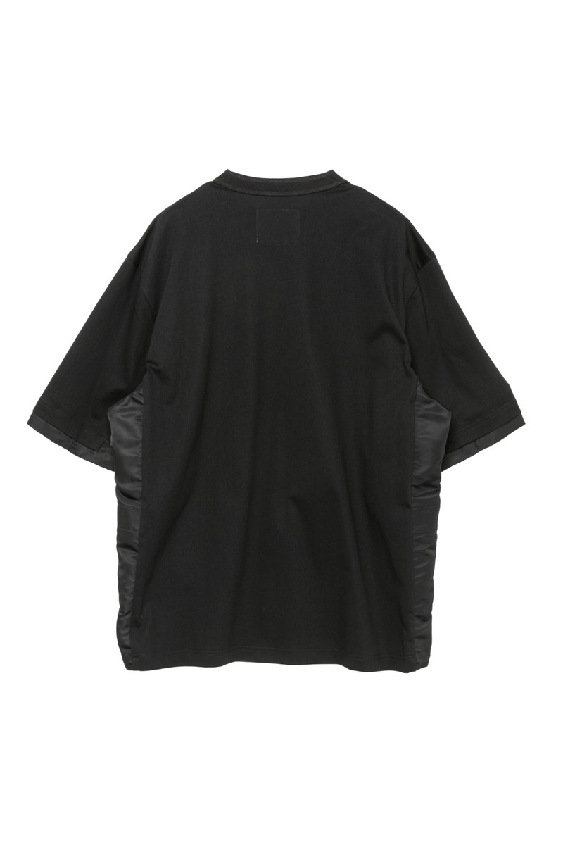 sacai Nylon Twill x Cotton Jersey T-Shirt outlook