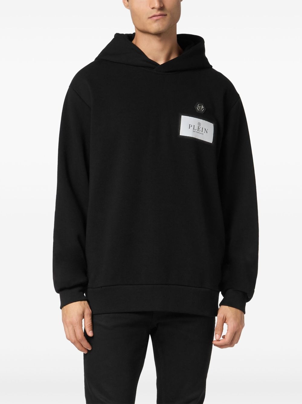 logo-print hoodie - 3