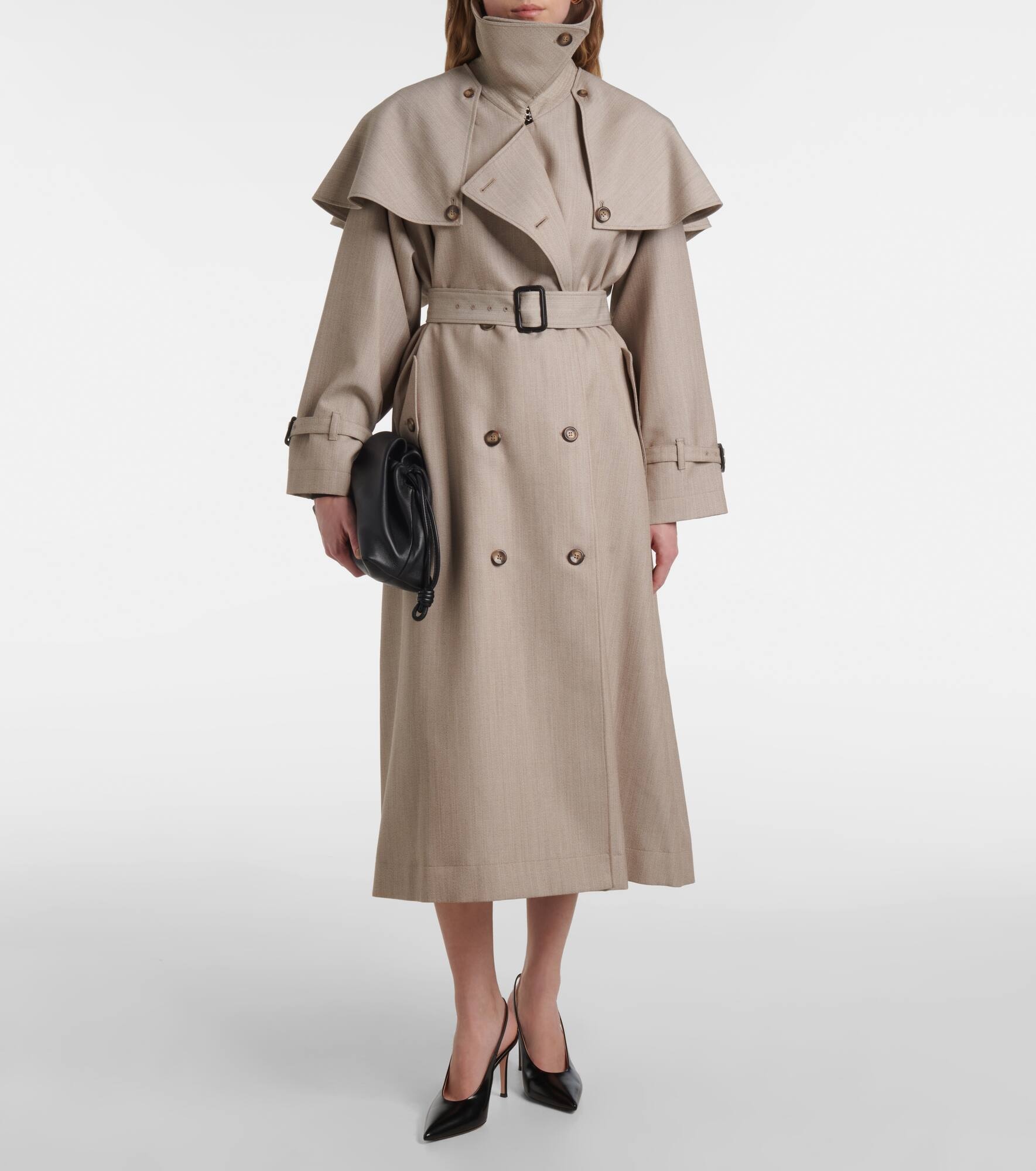 Billie virgin wool trench coat - 6