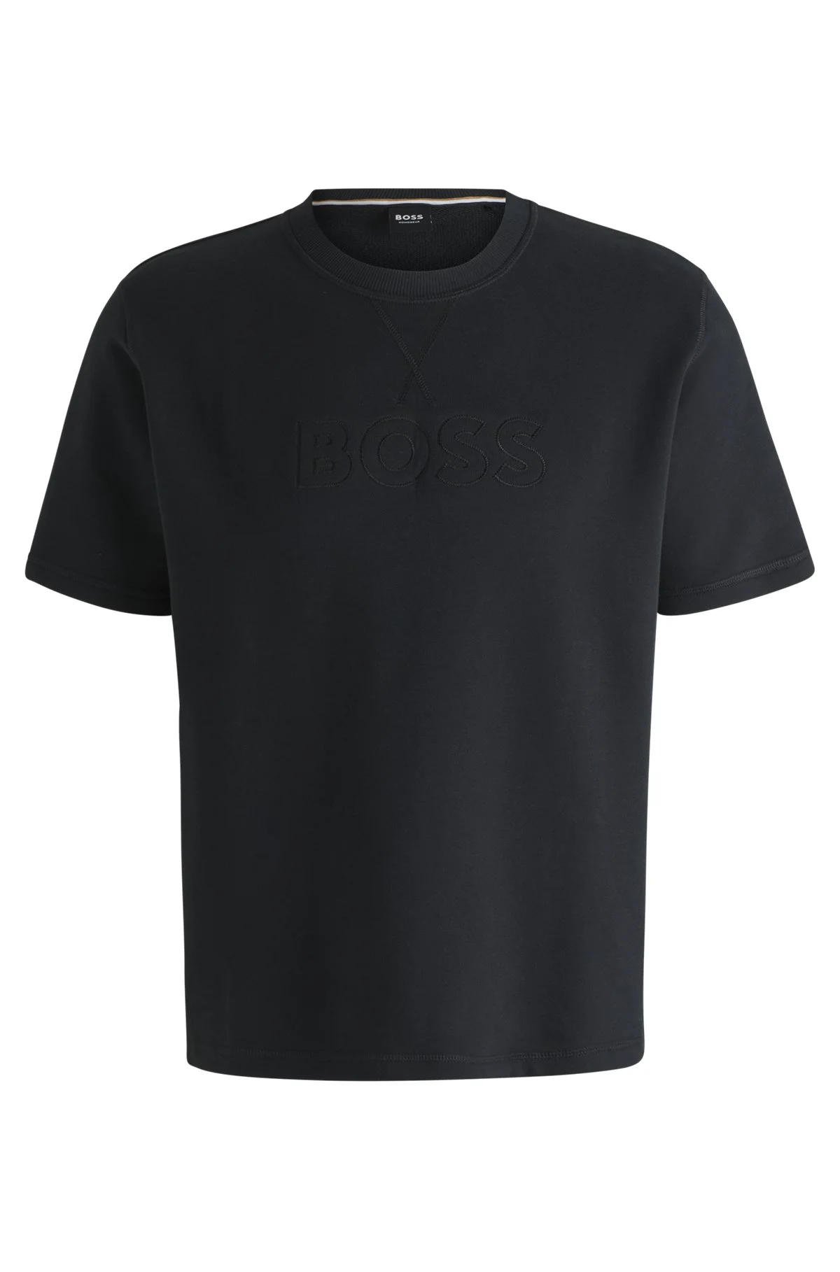 COTTON-TERRY T-SHIRT WITH EMBROIDERED LOGO - 1
