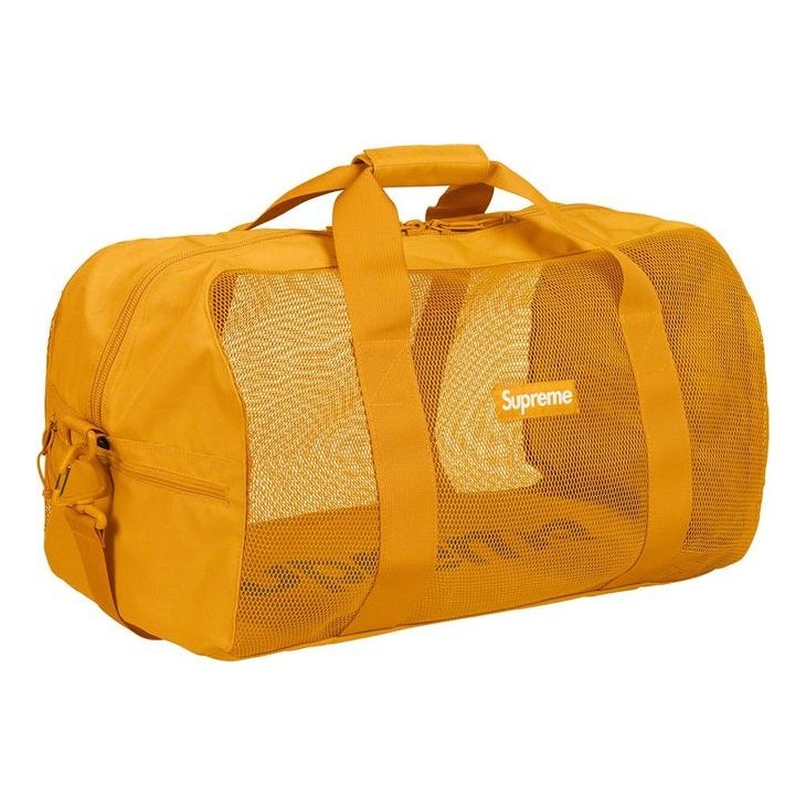Supreme Big Duffle Bag 'Yellow White' SUP-SS20-084 - 2