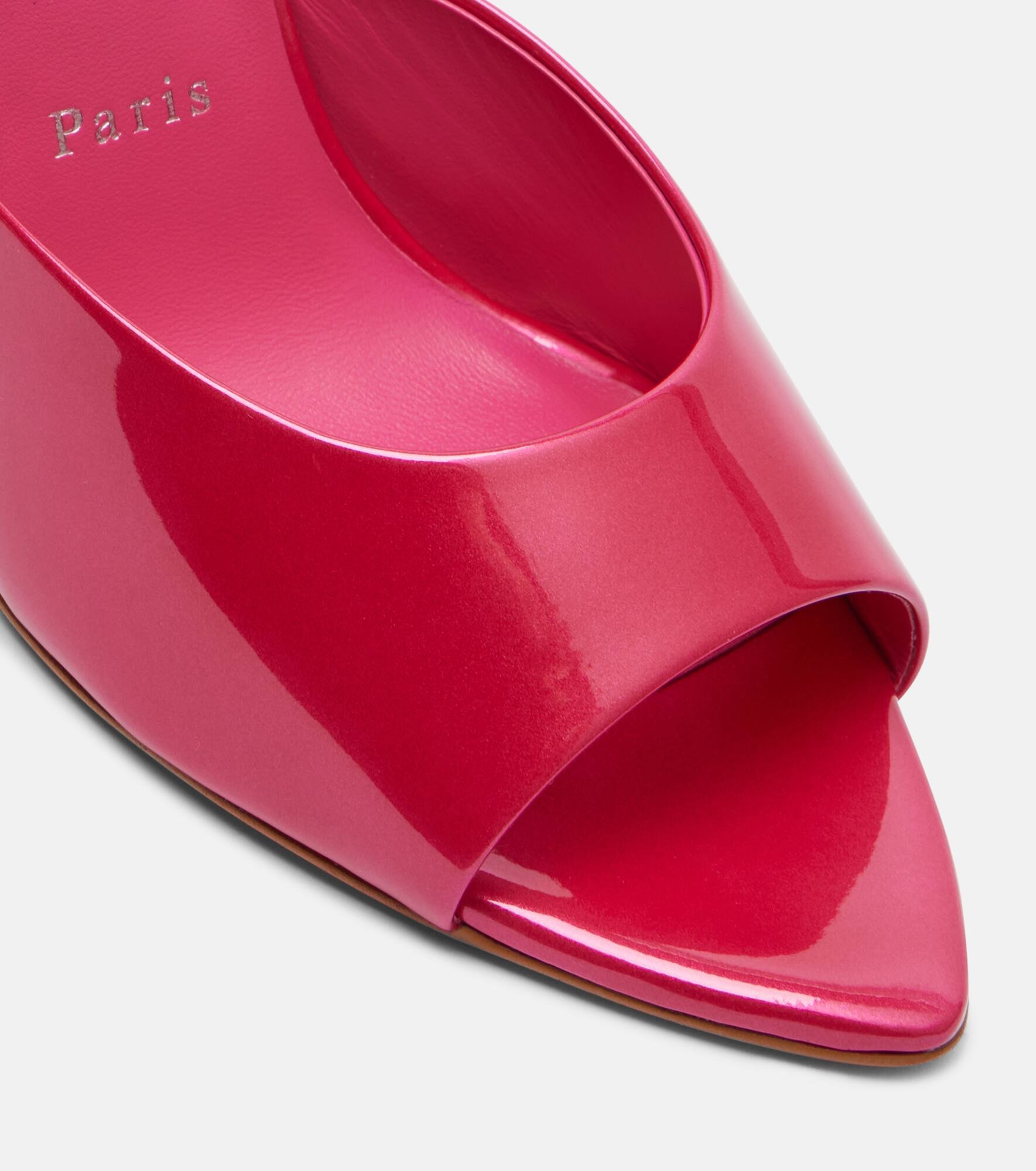 Miss Z 100 patent leather mules - 5