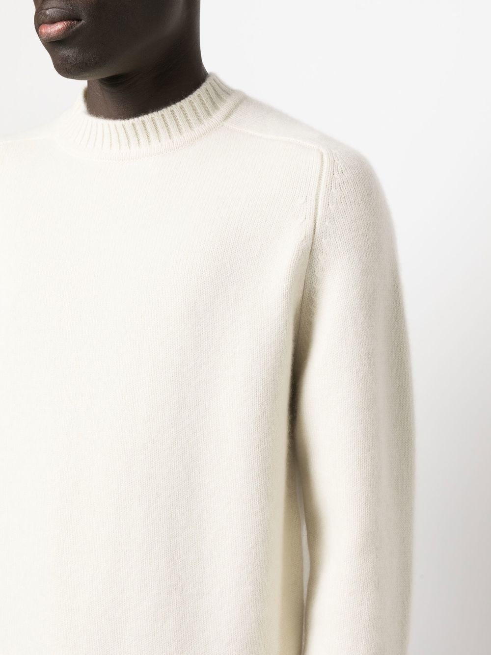 crew-neck cashmere jumper - 6