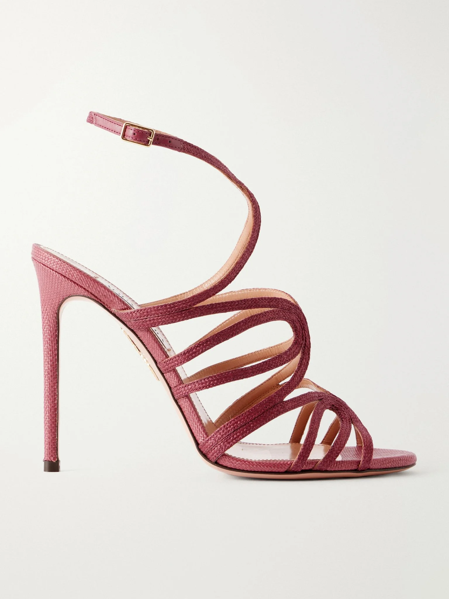 Serenade 105 raffia sandals Red - 1