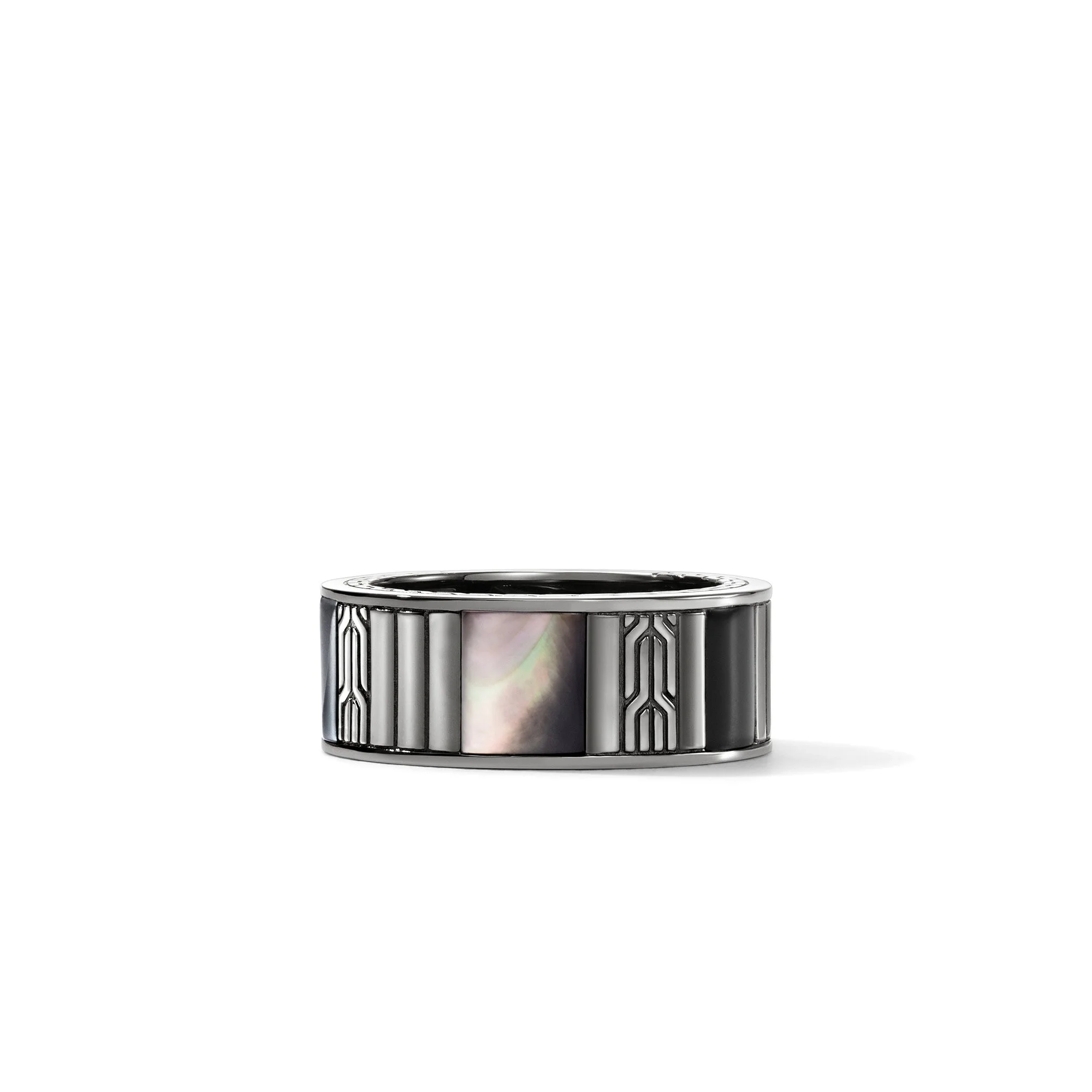 Icon 50 Ring, Dark Silver, Hardstones - 1