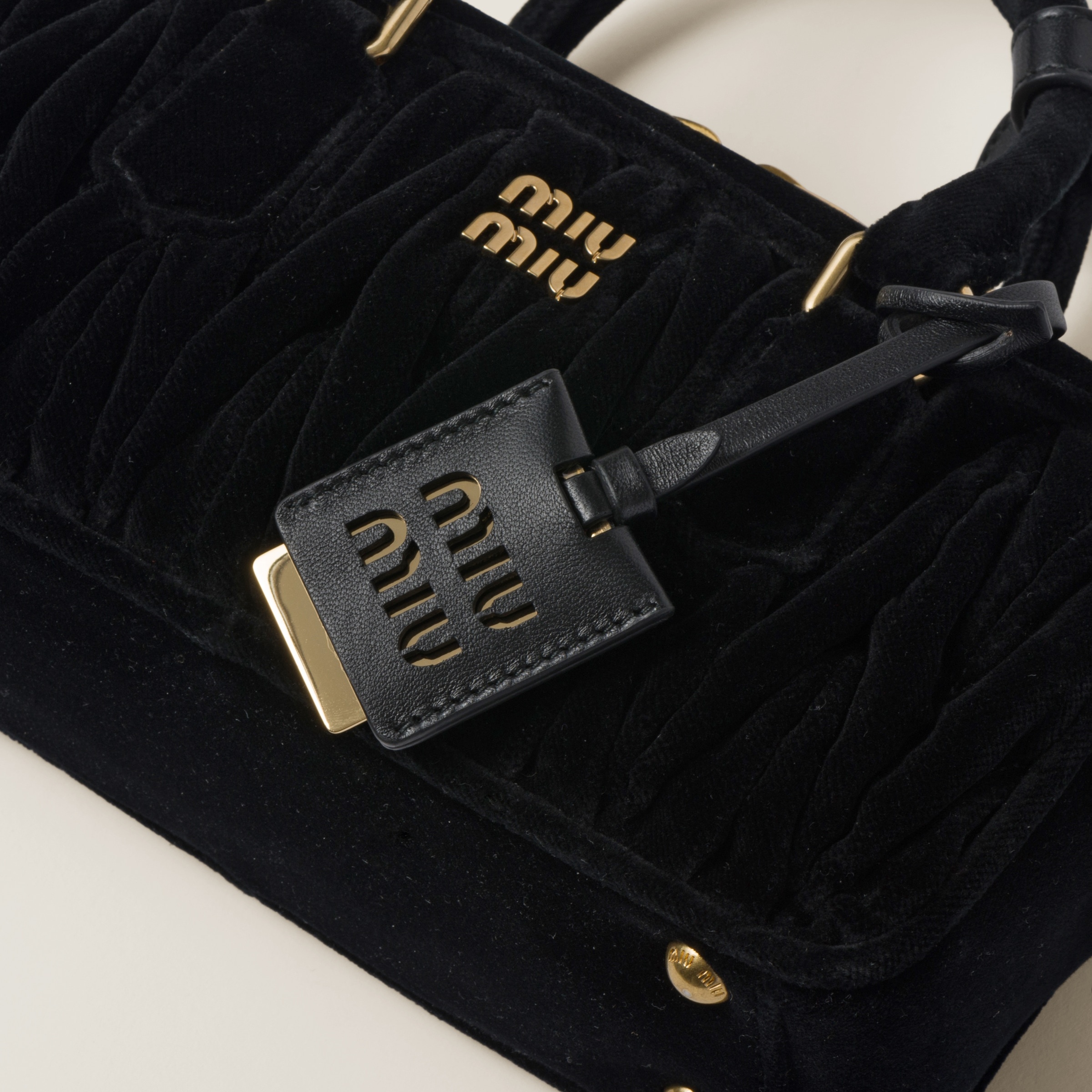 Arcadie Matelassé velvet bag - 7