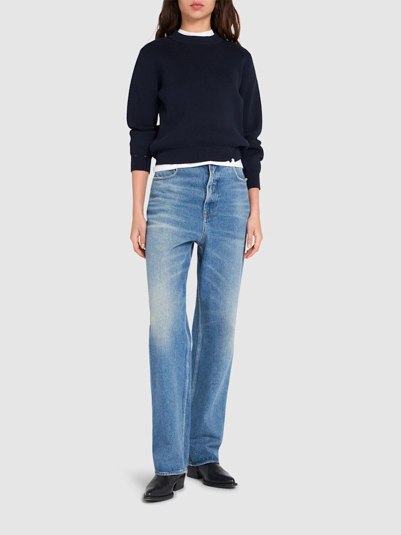 Golden Goose Golden cotton knit crewneck sweater outlook