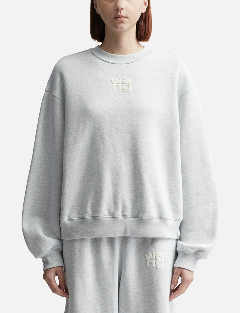 PUFF LOGO ESSENTIAL TERRY CREW SWEATSHIRT 1