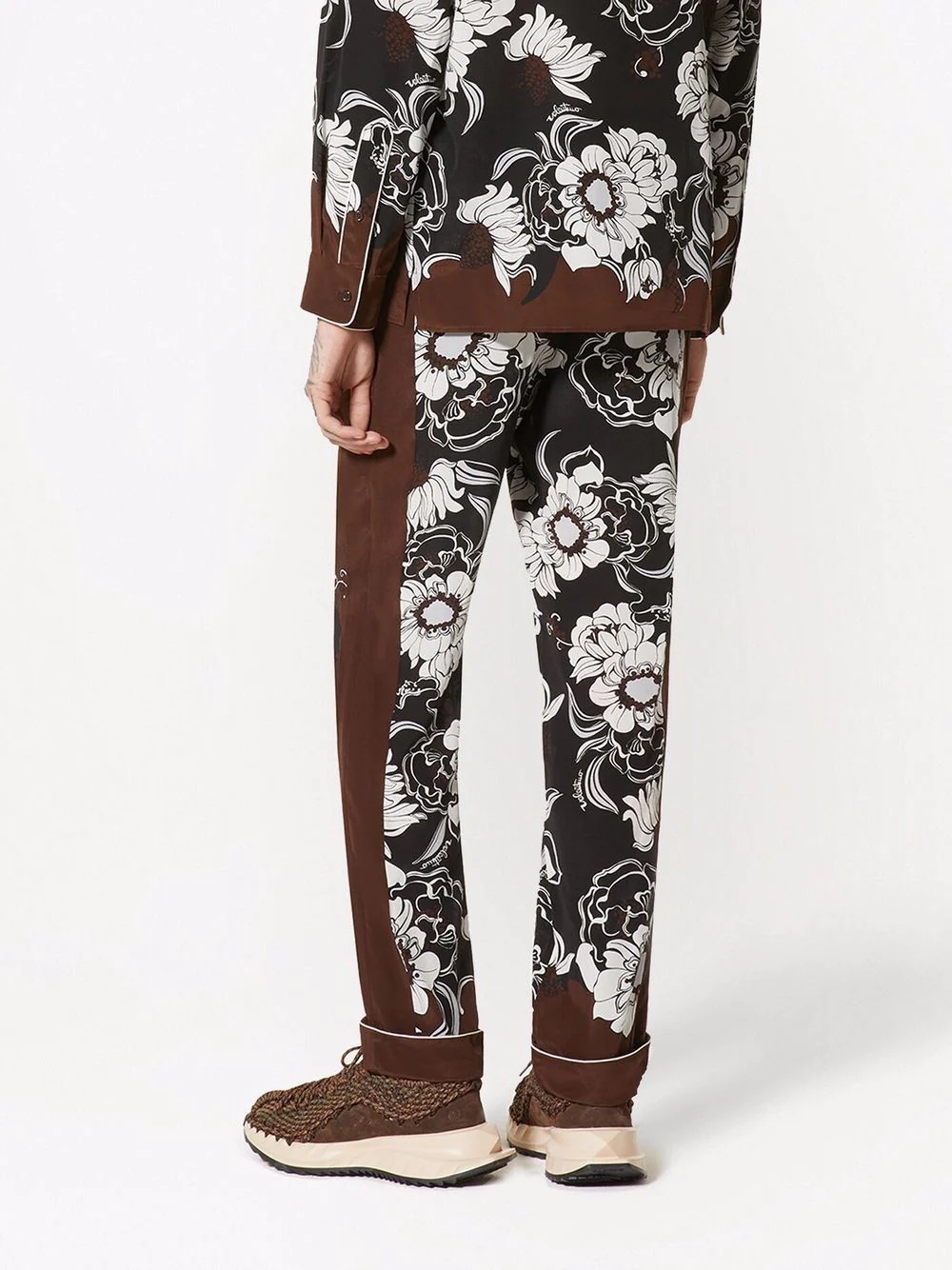 graphic-print elasticated-waist trousers - 4