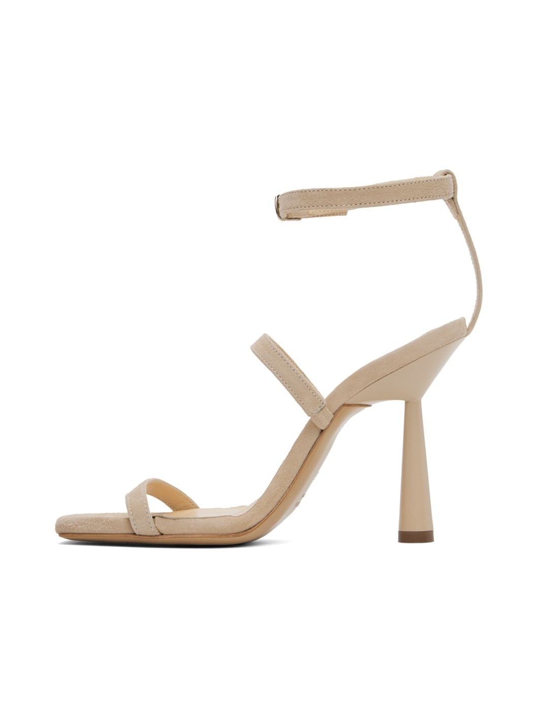 Beige Adaline Heeled Sandals - 3