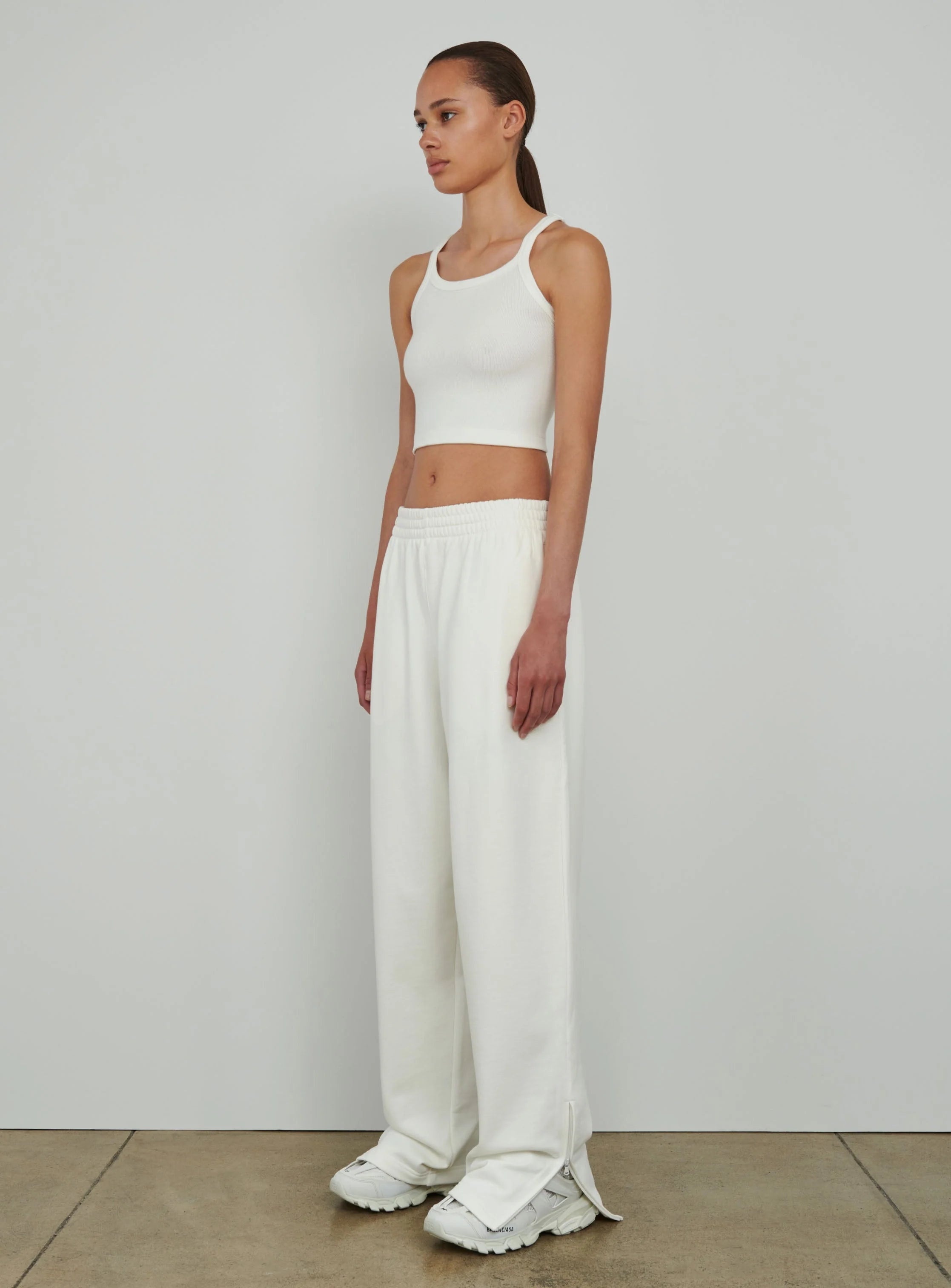 HB Ribbed Tank White - 3