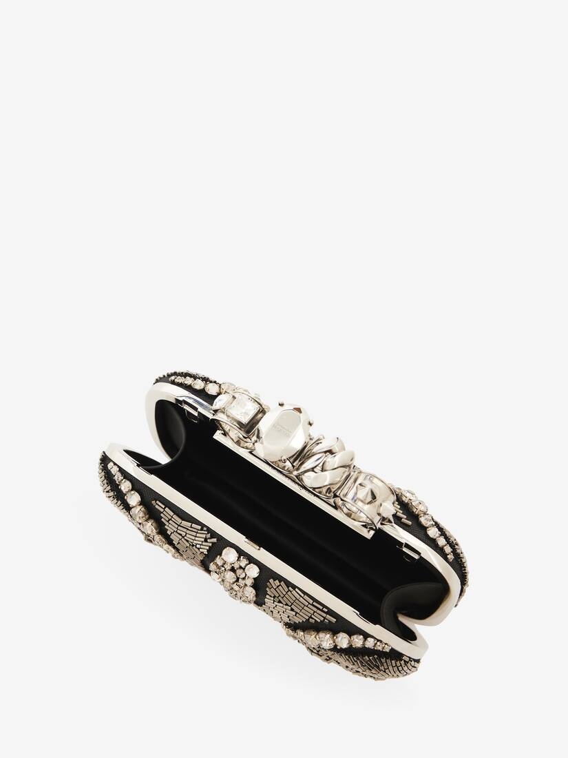 Women's Knuckle Clutch in Silver - 5