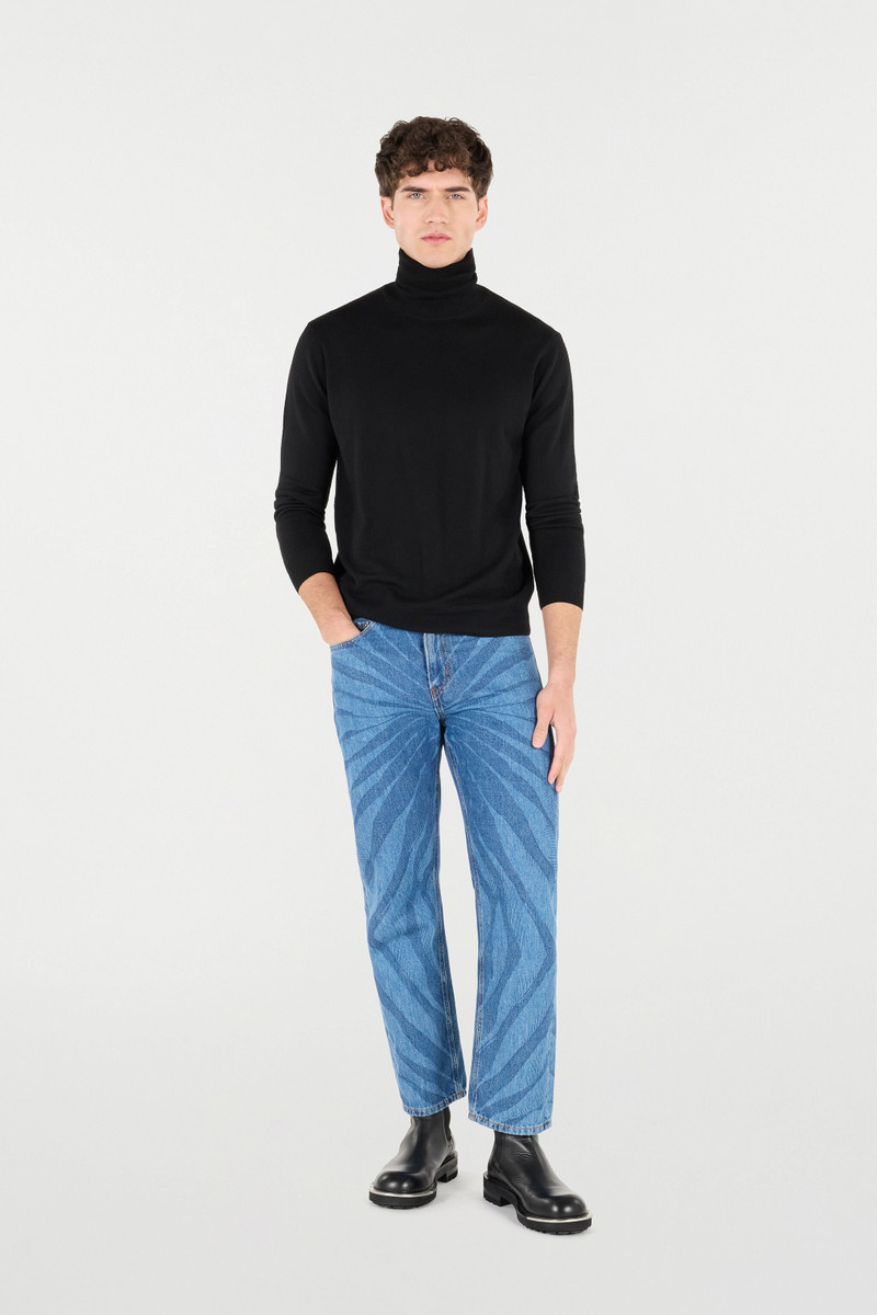Roberto Cavalli Jeans in patterned denim outlook