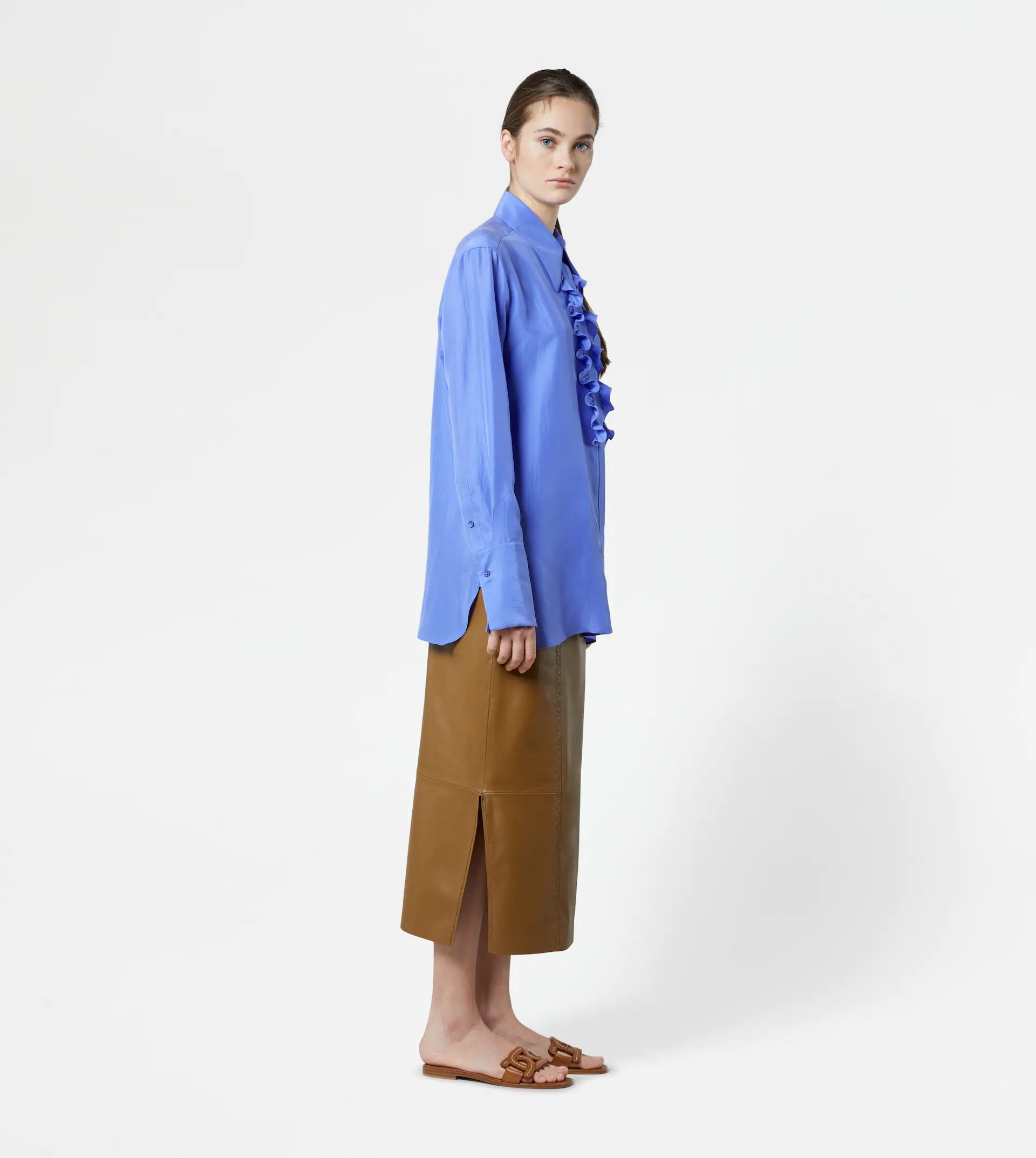 SILK BLOUSE - VIOLET - 4