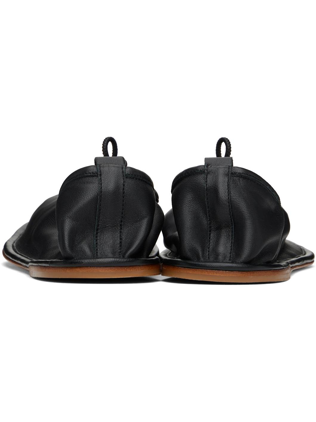 【関税込み】HEREU ブラック Puntera ローファー PUNTERA - FOR ALL - Pleated-Toe Pump – Hereu Studio