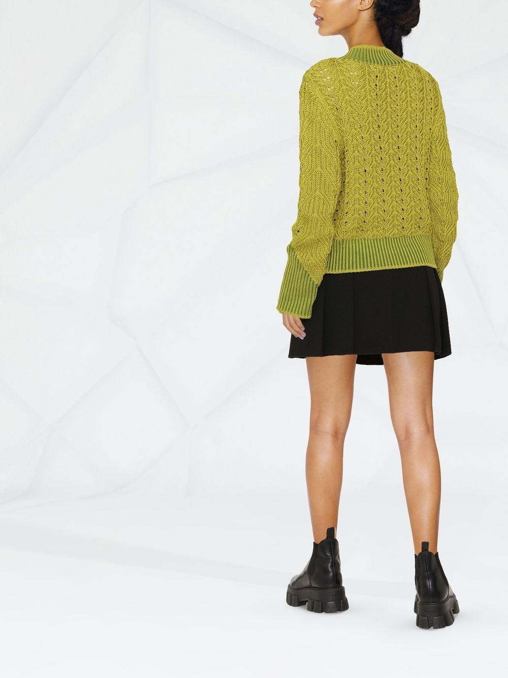 cable-knit jumper - 3