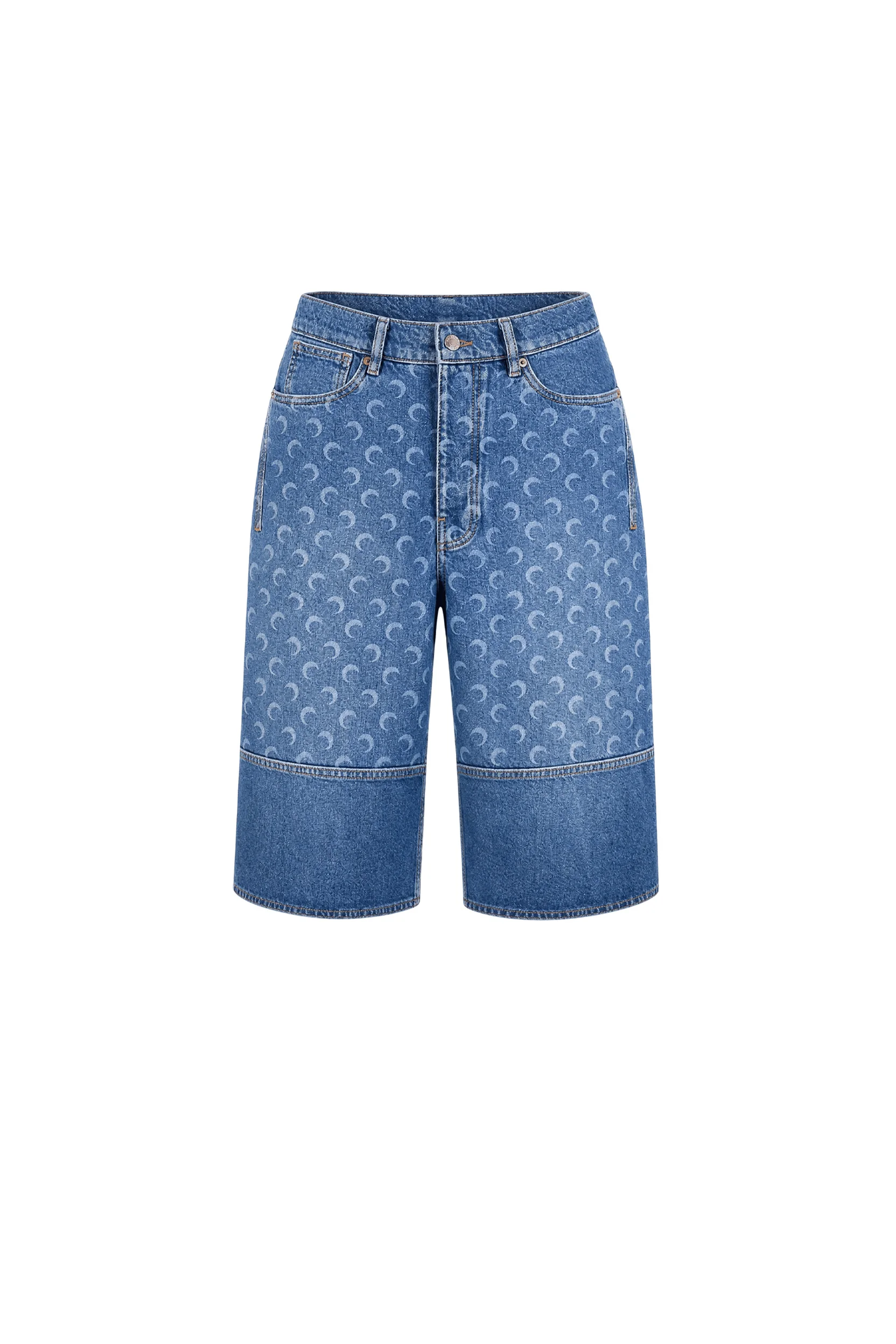 LIGHT BLUE DENIM BERMUDA - 1