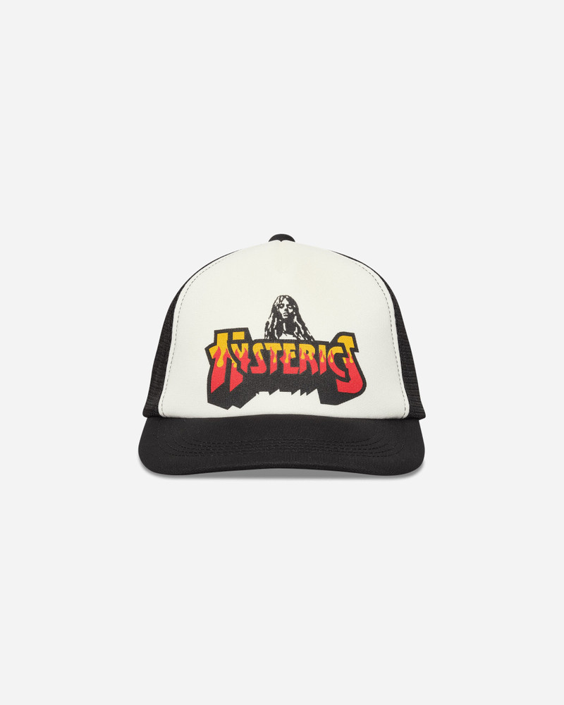 Hysteric Glamour Bad Ass Fire Logo Mesh Cap Black outlook