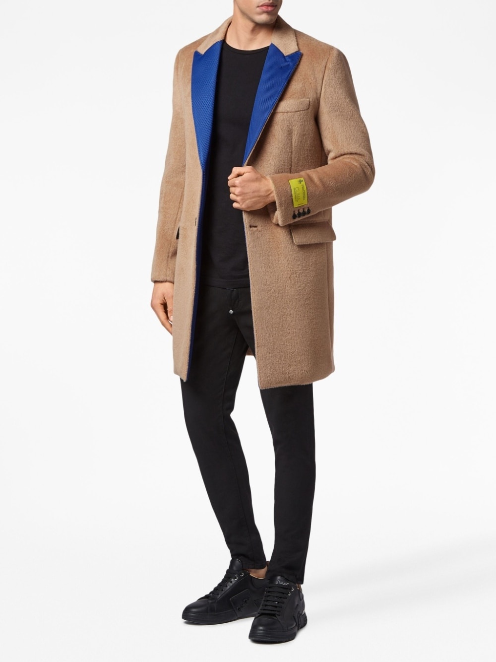 single-breasted wool coat - 2