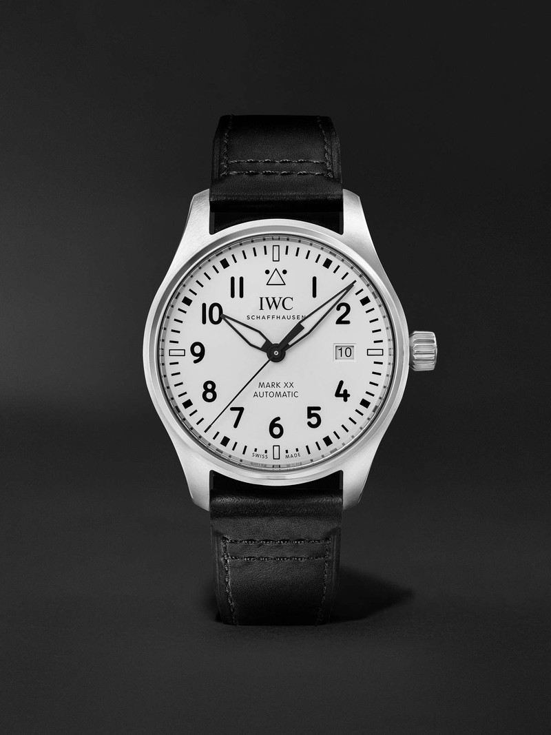 Pilot's Mark XX Automatic 40mm Stainless Steel and Leather Watch, Ref. No. IWIW328207 1