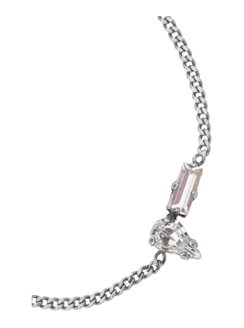Saint Laurent Men 'Opyum' Silver-Colored Bracelet With Rhinestone And Charm In Brass Man - 2