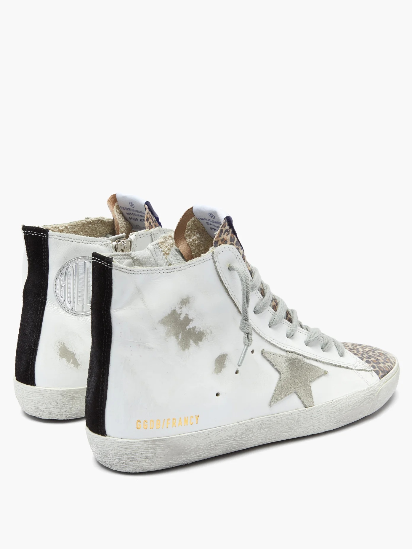 Francy high-top leather trainers - 4