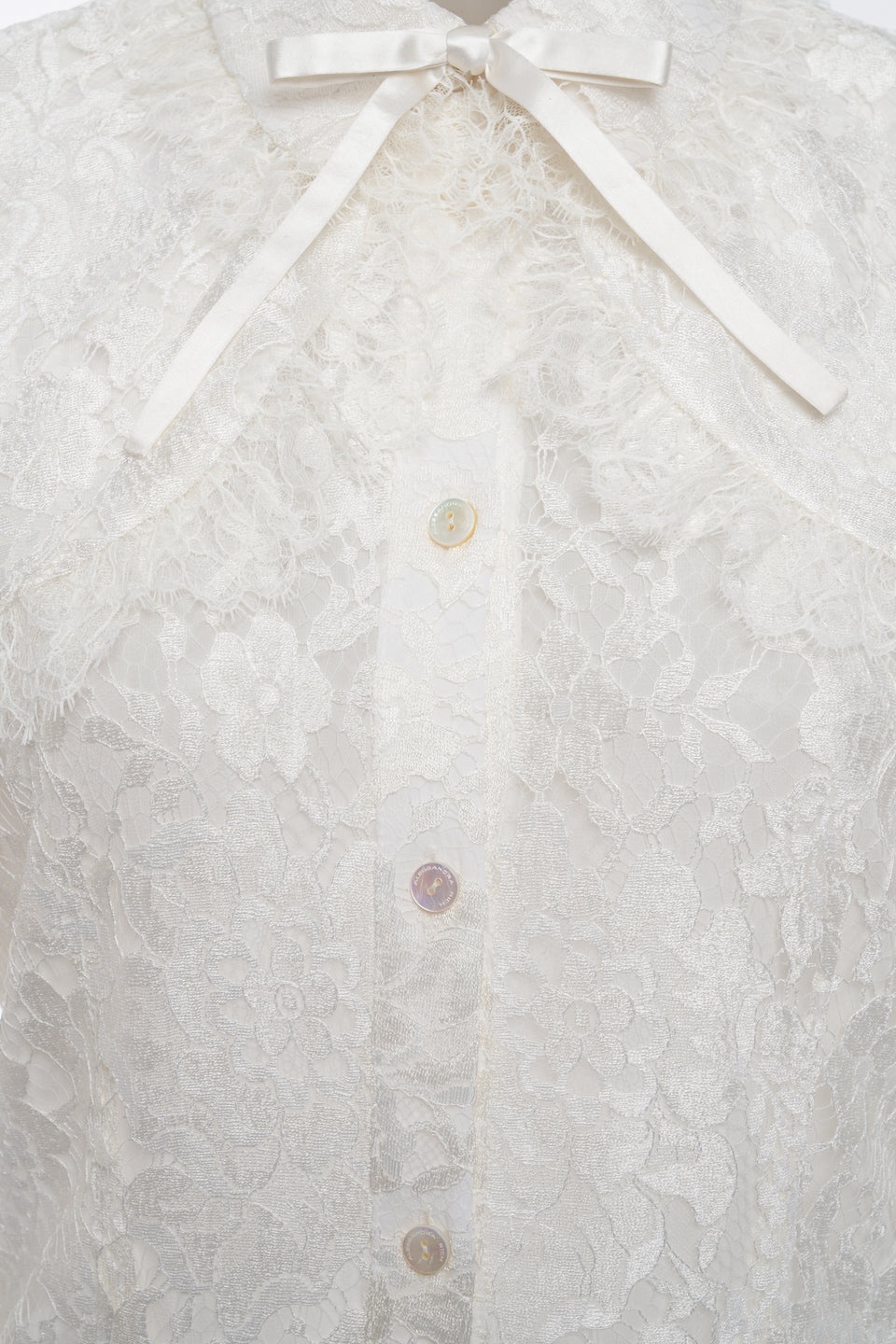LACE BLOUSE WITH CAPE - 3