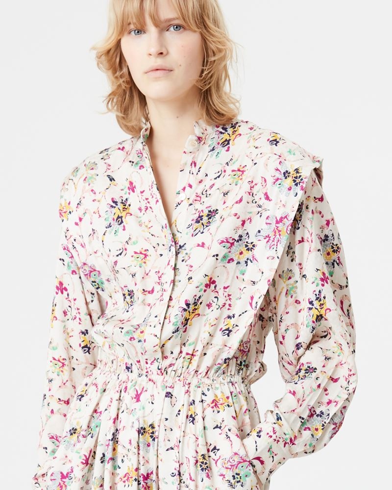 OKELEYA FLORAL MIDI DRESS - 3