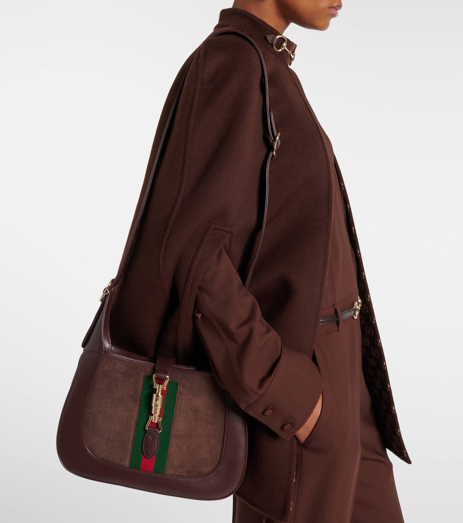 Jackie 1961 Medium suede shoulder bag - 2