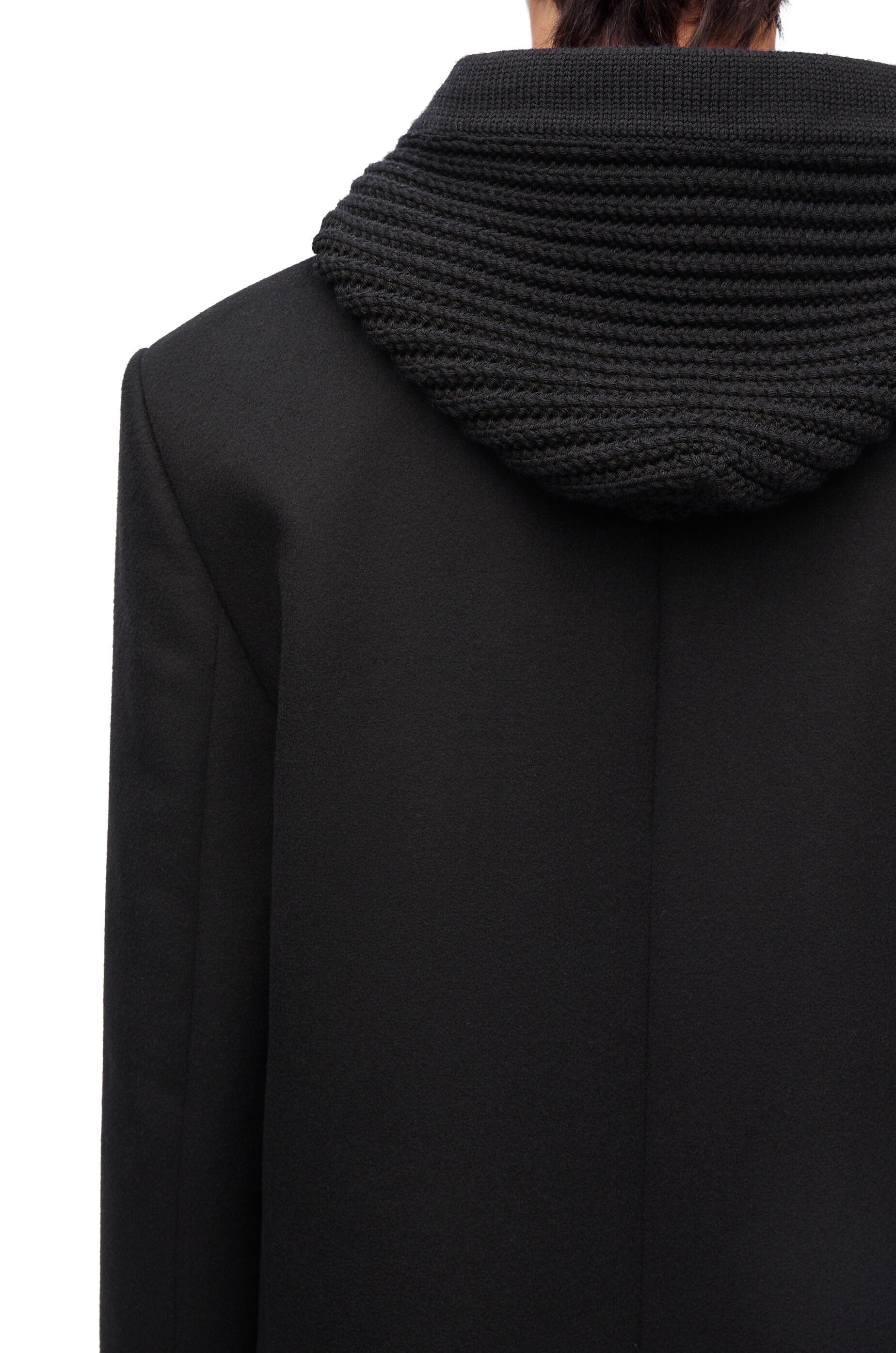 Hooded coat in wool and cashmere - 5