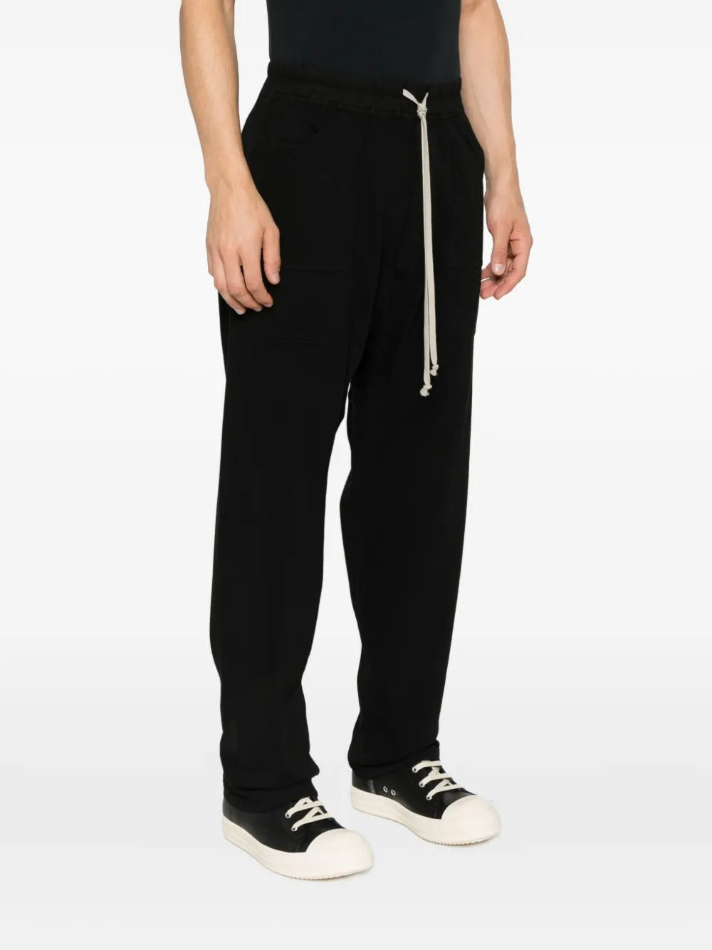 RICK OWENS DRKSHDW - Men Fleece Classic Cargo Drawstring Pants - 2