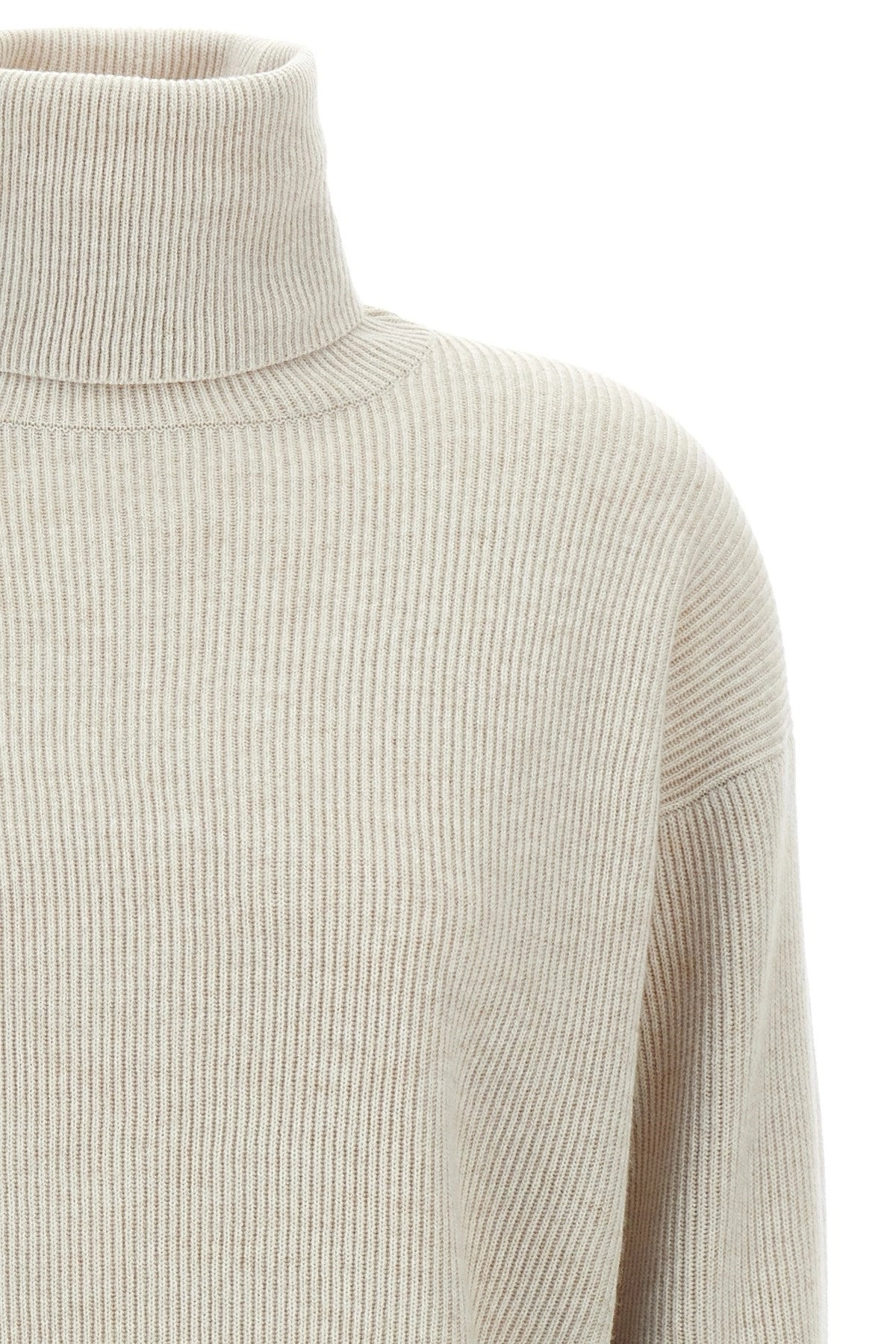 Brunello Cucinelli Women Ribbed Turtleneck Sweater - 3
