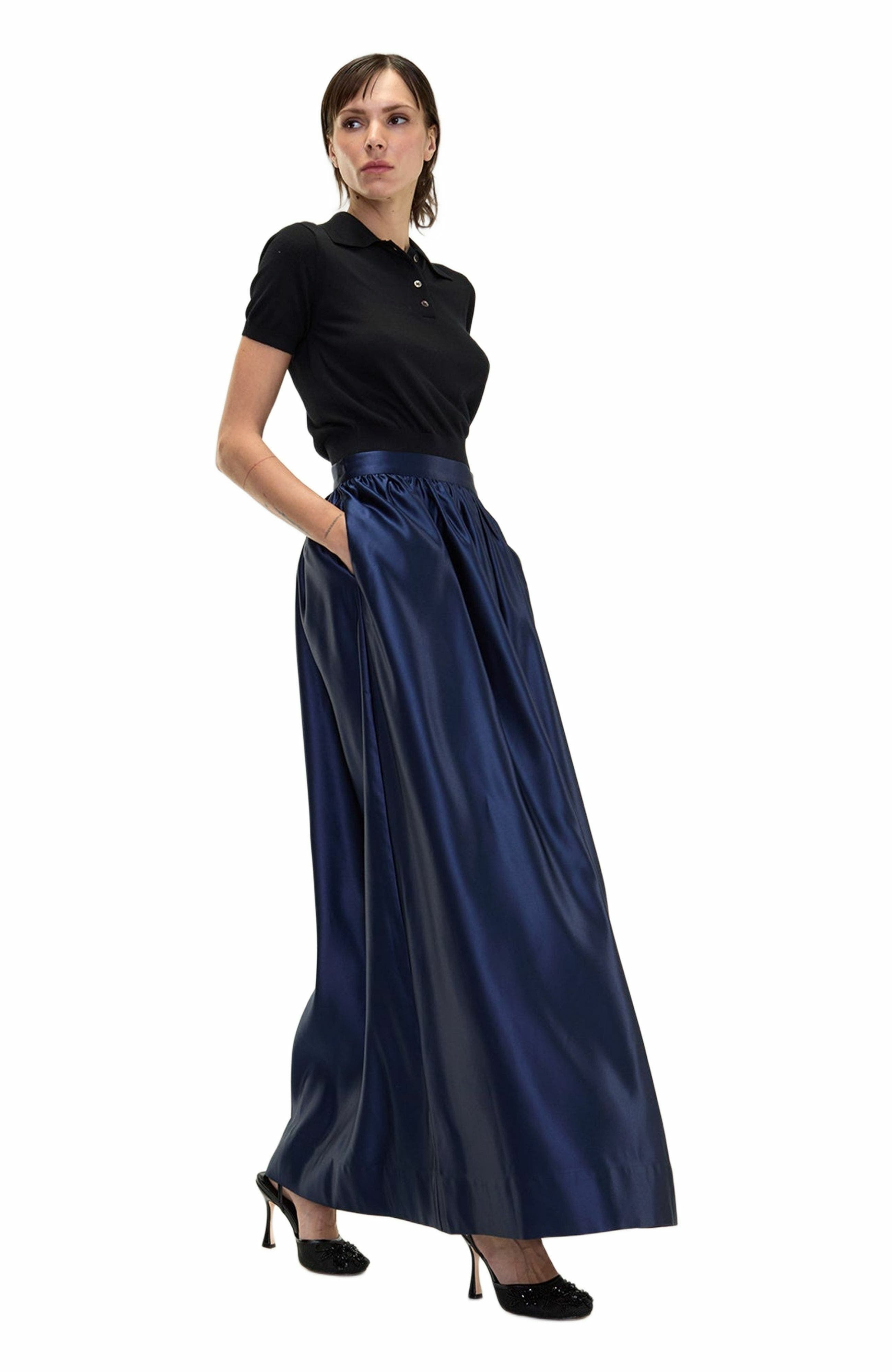Cynthia Rowley Belle Maxi Skirt in Navy at Nordstrom - 4