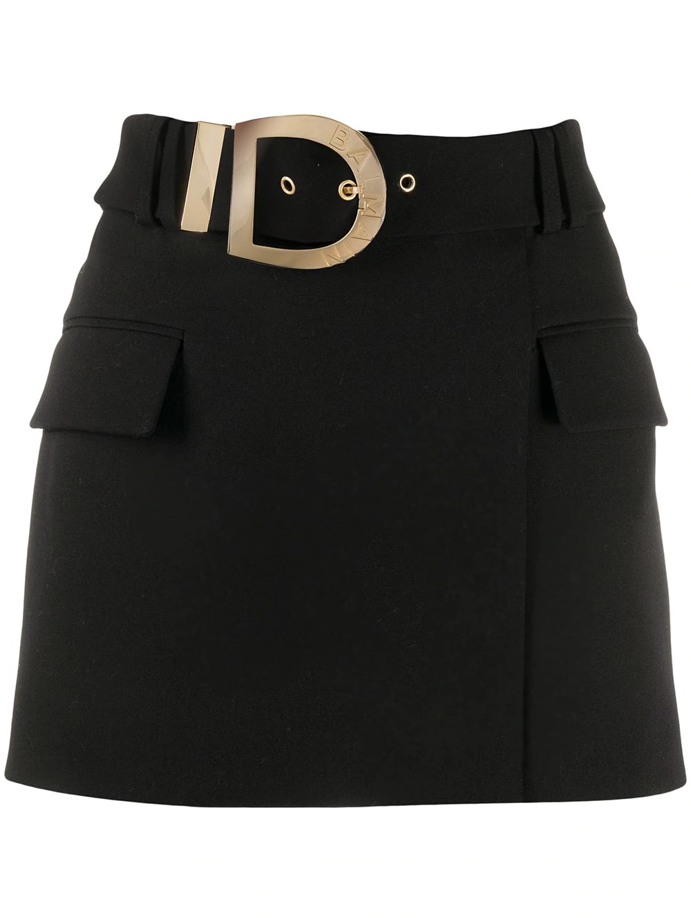 belted short skirt - 1