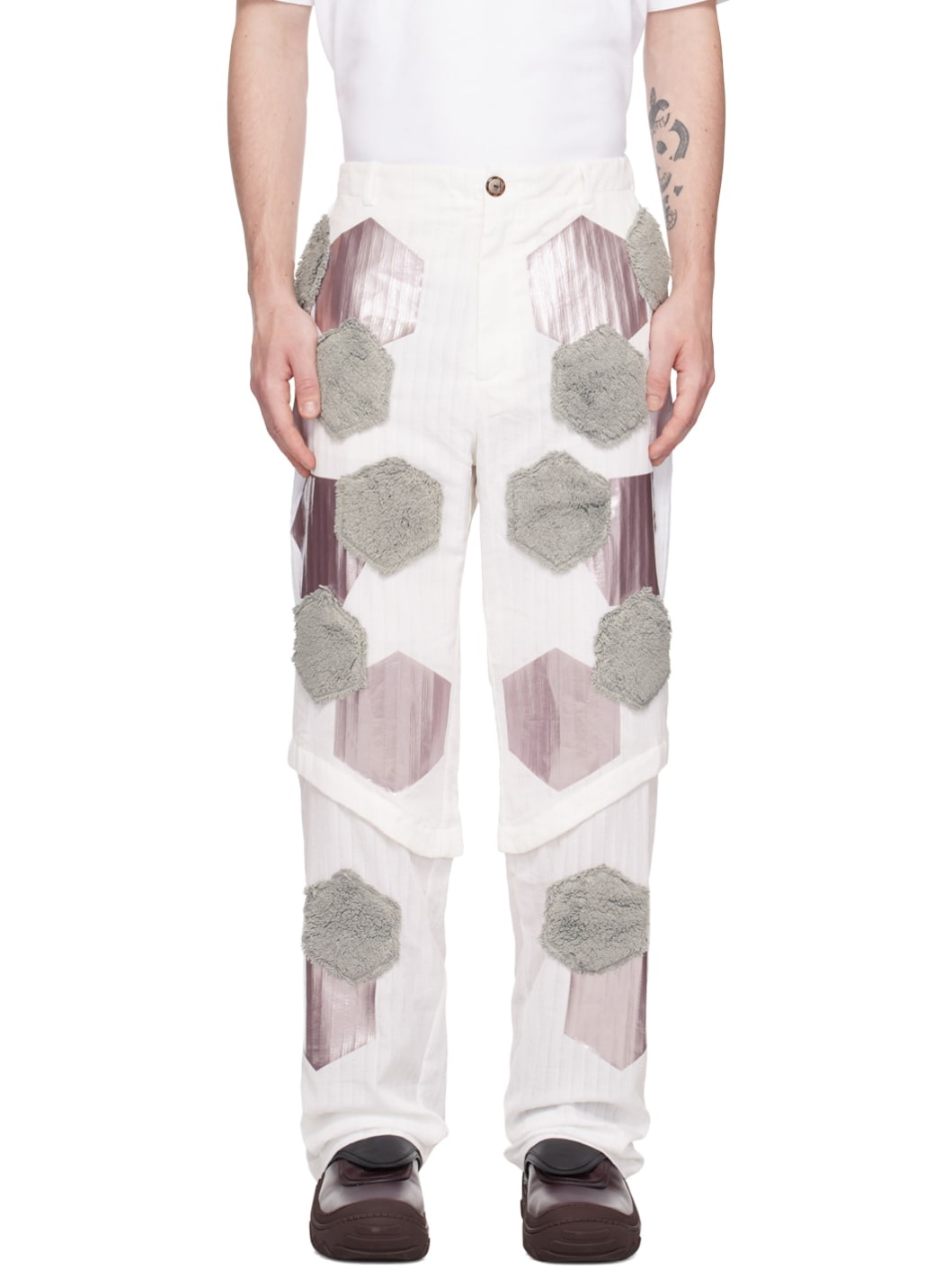 White Danh Trousers - 1