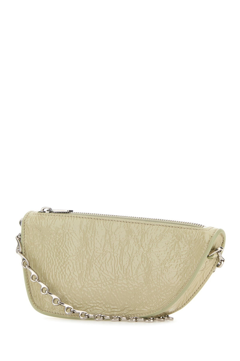 Burberry Pastel green leather micro Shield crossbody bag outlook