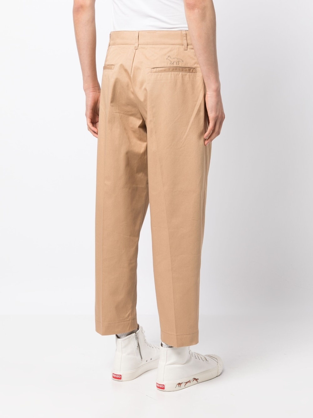 straight-leg tailored trousers - 4