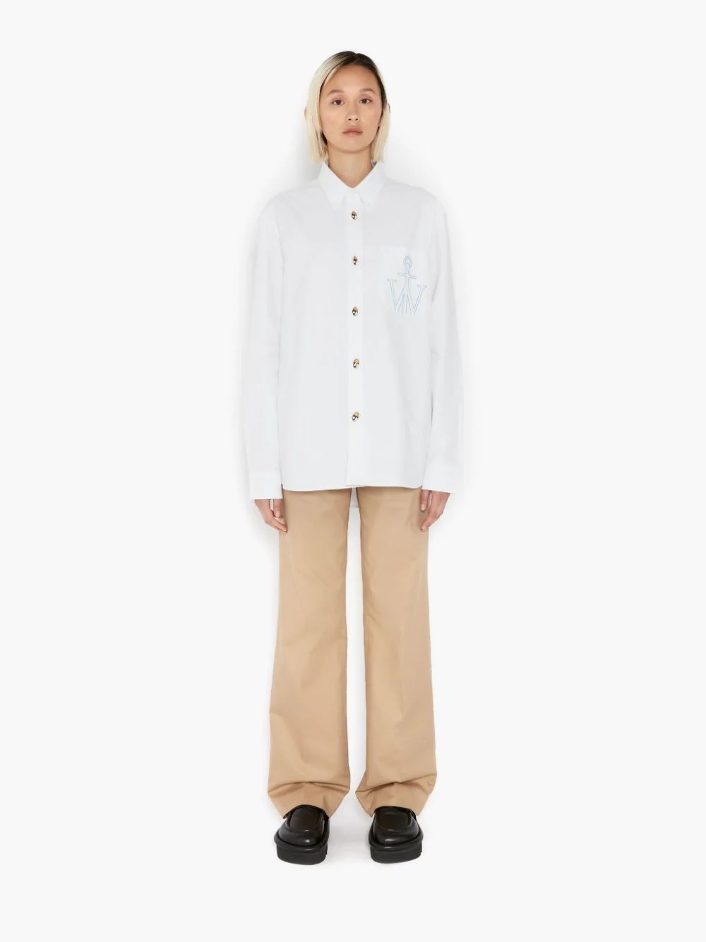 JW Anchor-embroidered shirt - 5