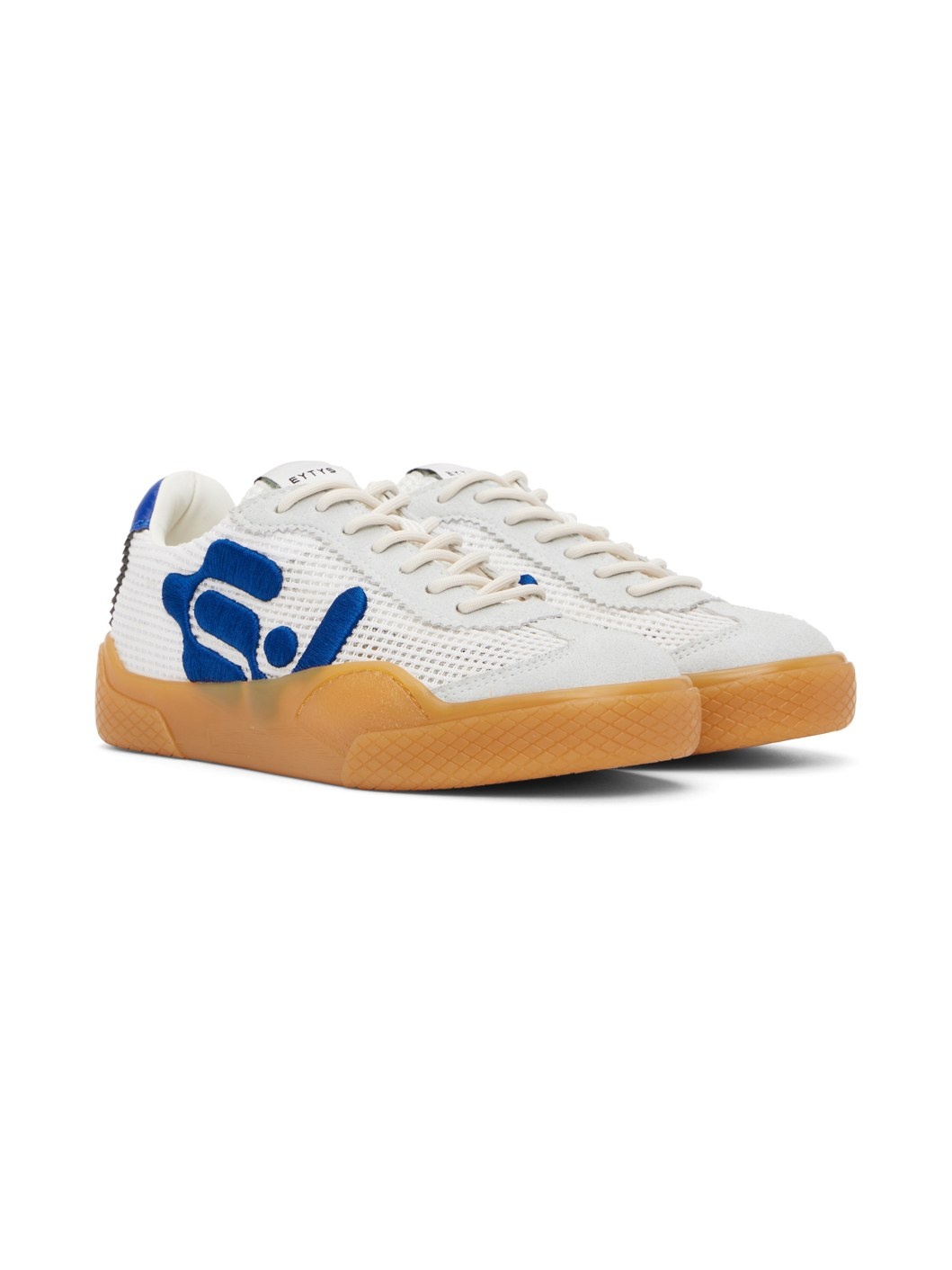Gray & Blue Santos Sneakers - 4