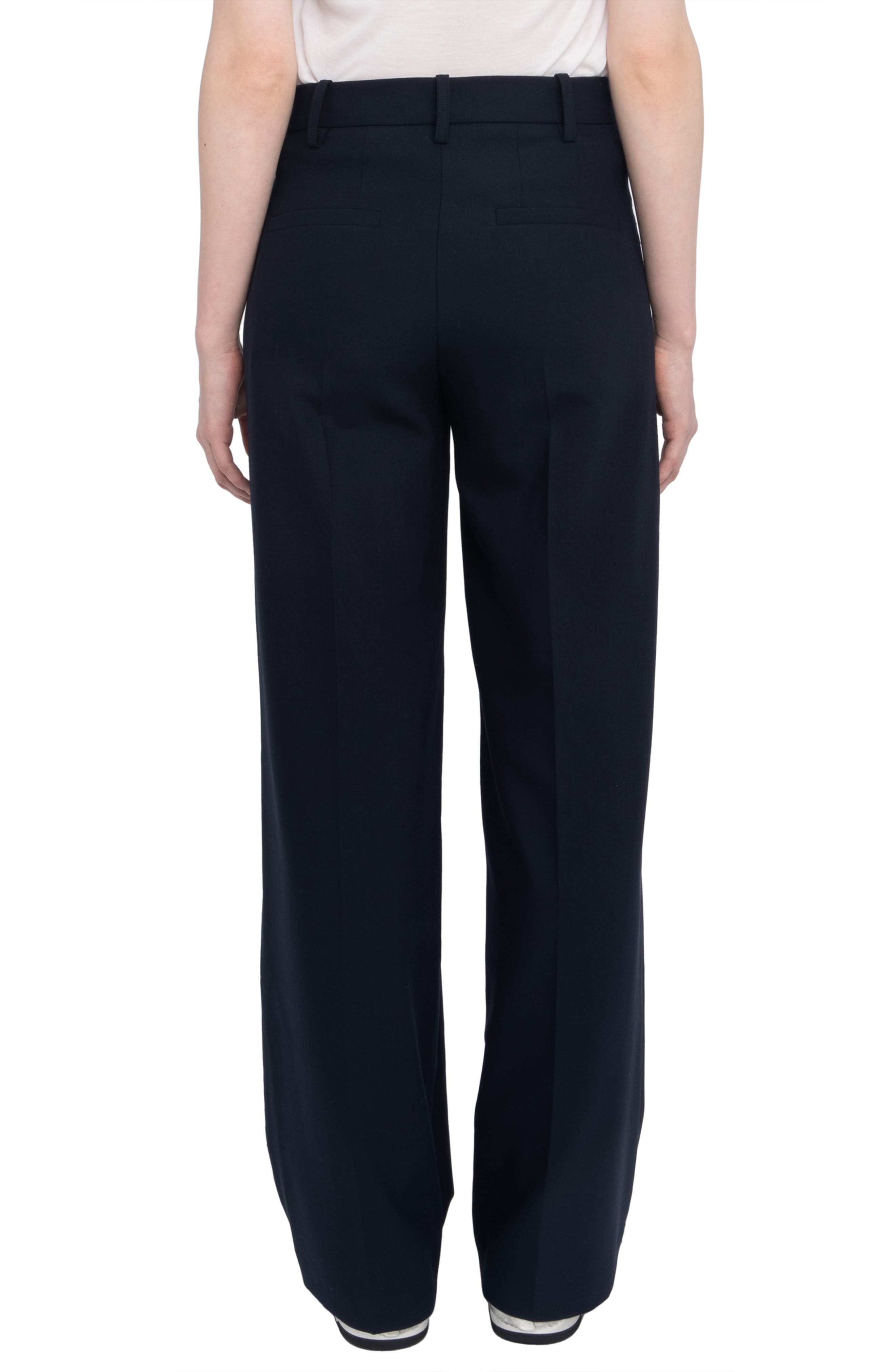 Zadig & Voltaire Panol Tailleur Strass Rhinestone Wide Leg Pants in Encre at Nordstrom - 2
